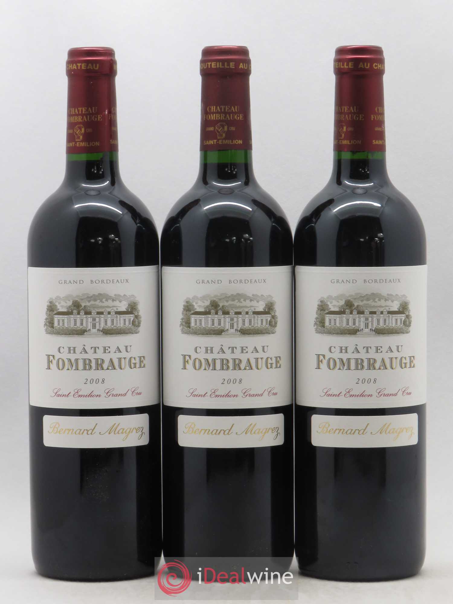 Château Fombrauge Grand Cru Classé 2008 - Lot de 3 bouteilles - 0