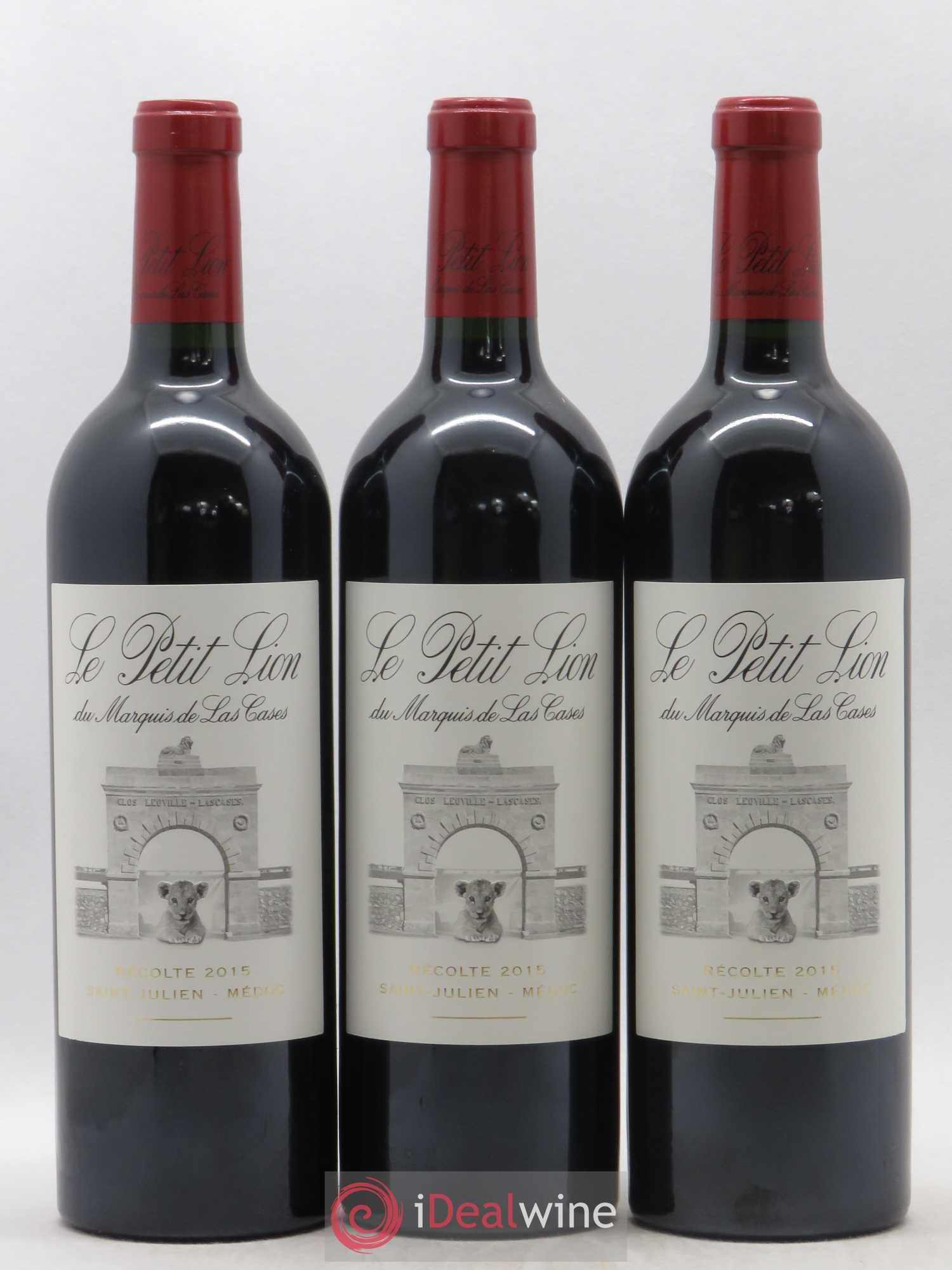 Le Petit Lion du Marquis de Las Cases Second Vin 2015 - Lot de 3 bouteilles - 0