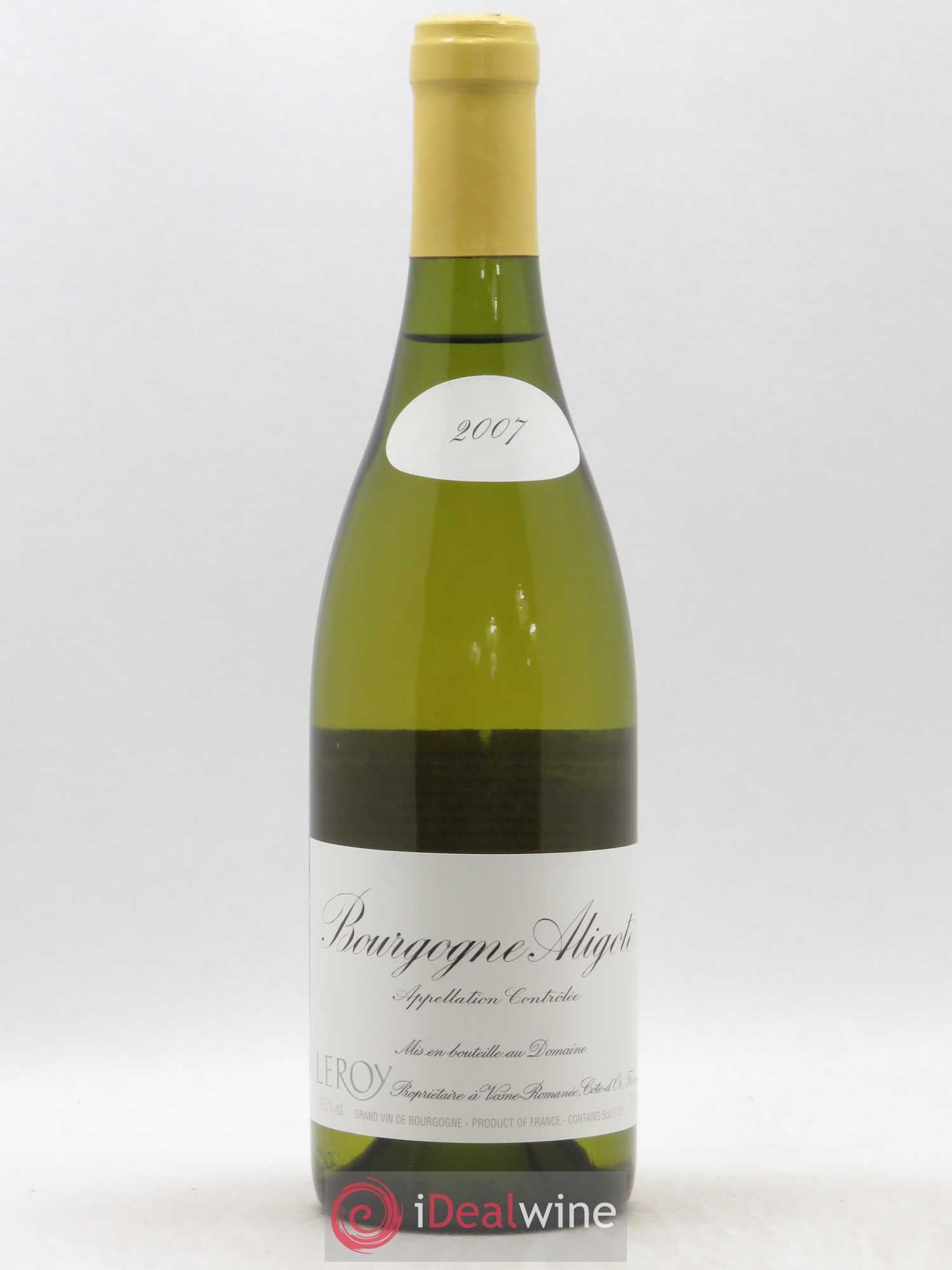 Bourgogne Aligoté Leroy (Domaine) 2007 - Lot de 1 bouteille - 0