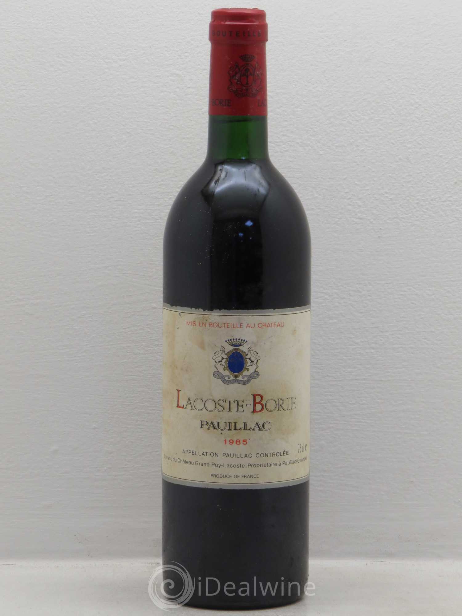 Lacoste Borie (sans prix de réserve) 1985 - Lot de 1 bouteille - 0