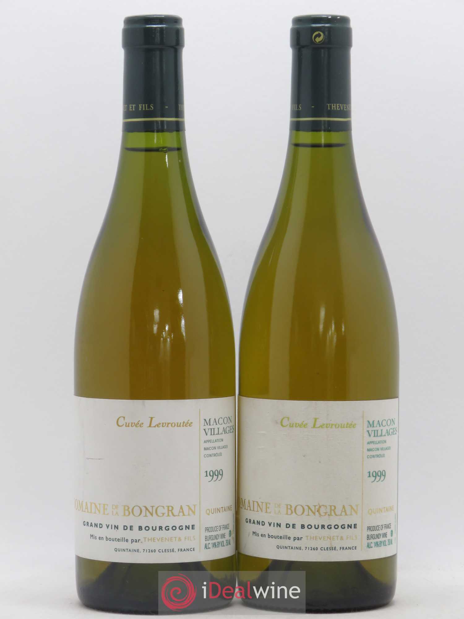 Mâcon Levroutee Quintaine Thevenet 1999 - Posten von 2 Flaschen - 0