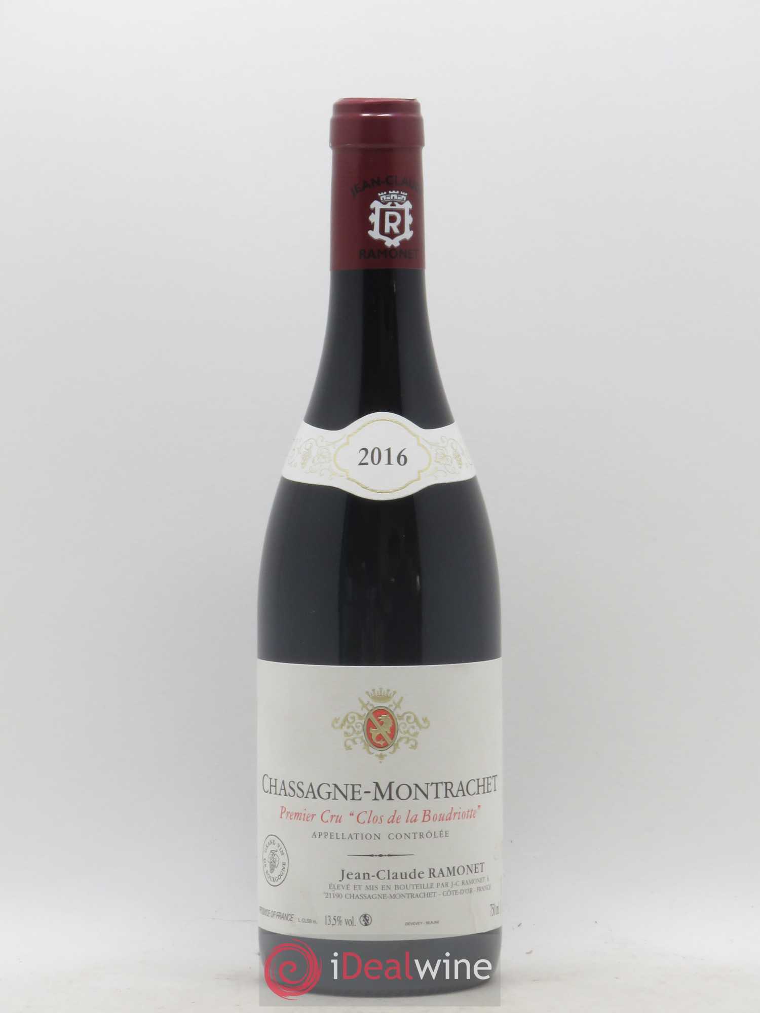 Chassagne-Montrachet 1er Cru Clos de la Boudriotte Ramonet (Domaine) 2016 - Lot de 1 bouteille - 0