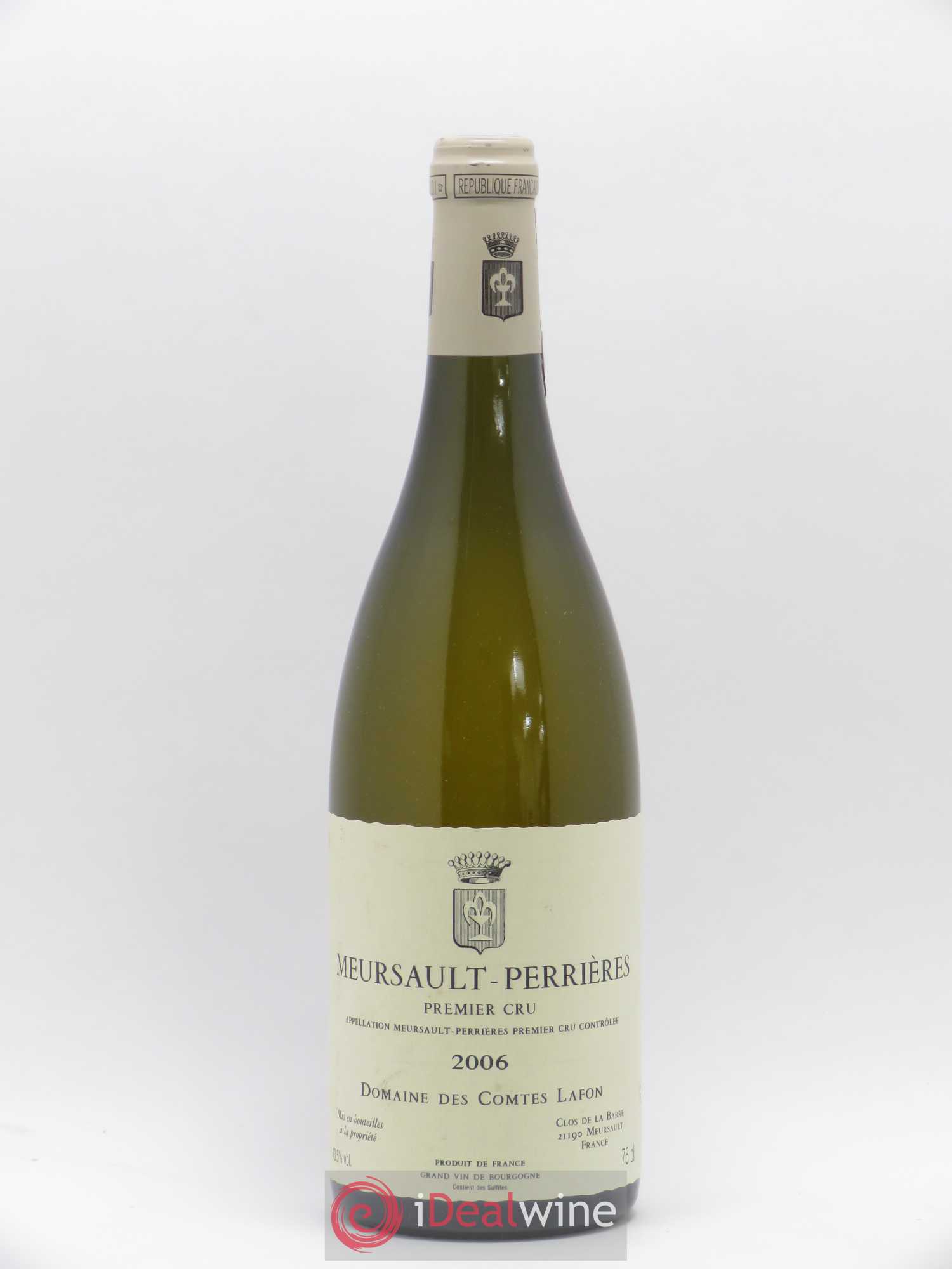 Meursault 1er Cru Perrières Comtes Lafon (Domaine des) 2006 - Posten von 1 Flasche - 0