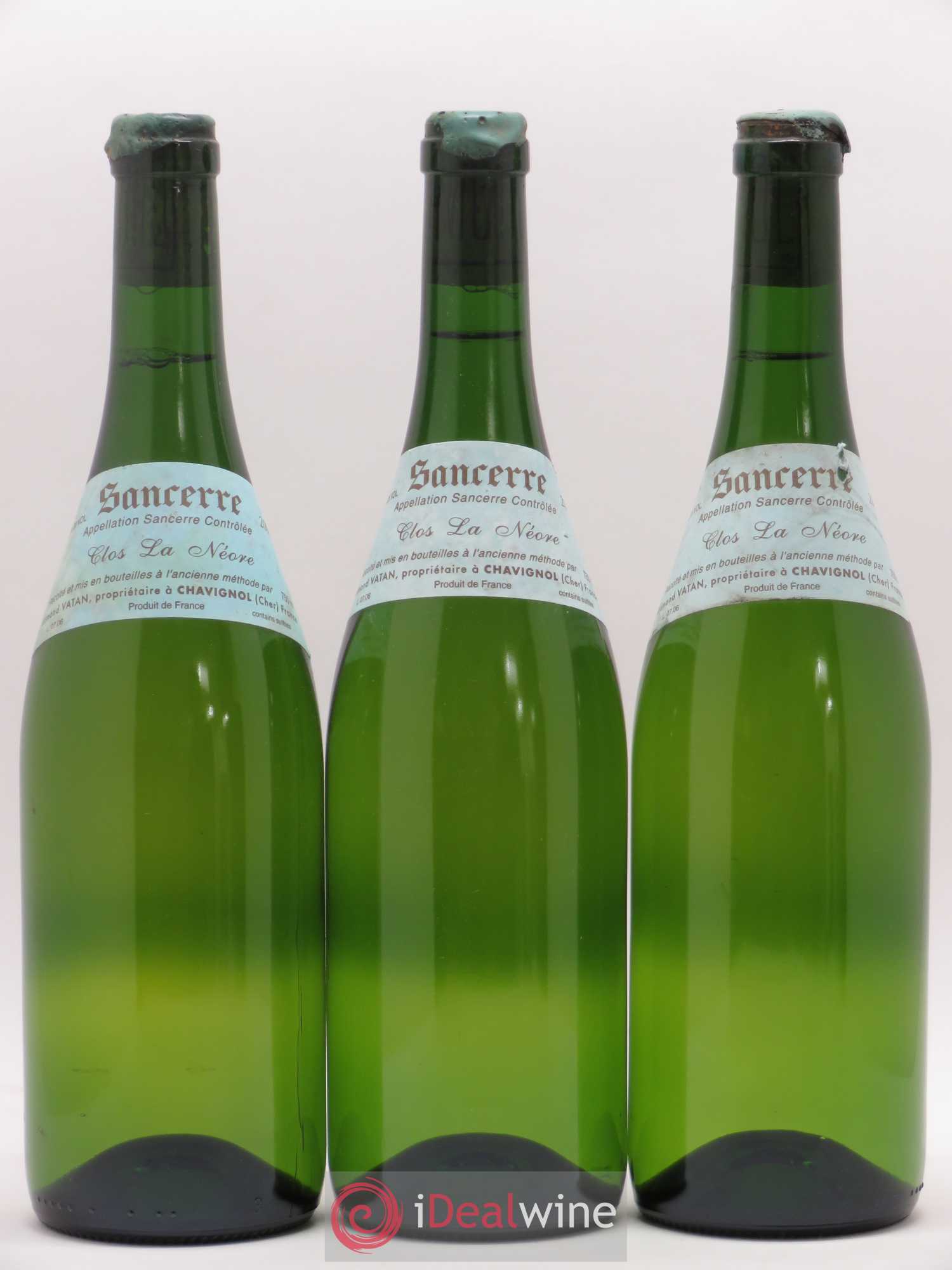 Sancerre Clos la Neore Edmond Vatan 2006 - Lot de 3 bouteilles - 0