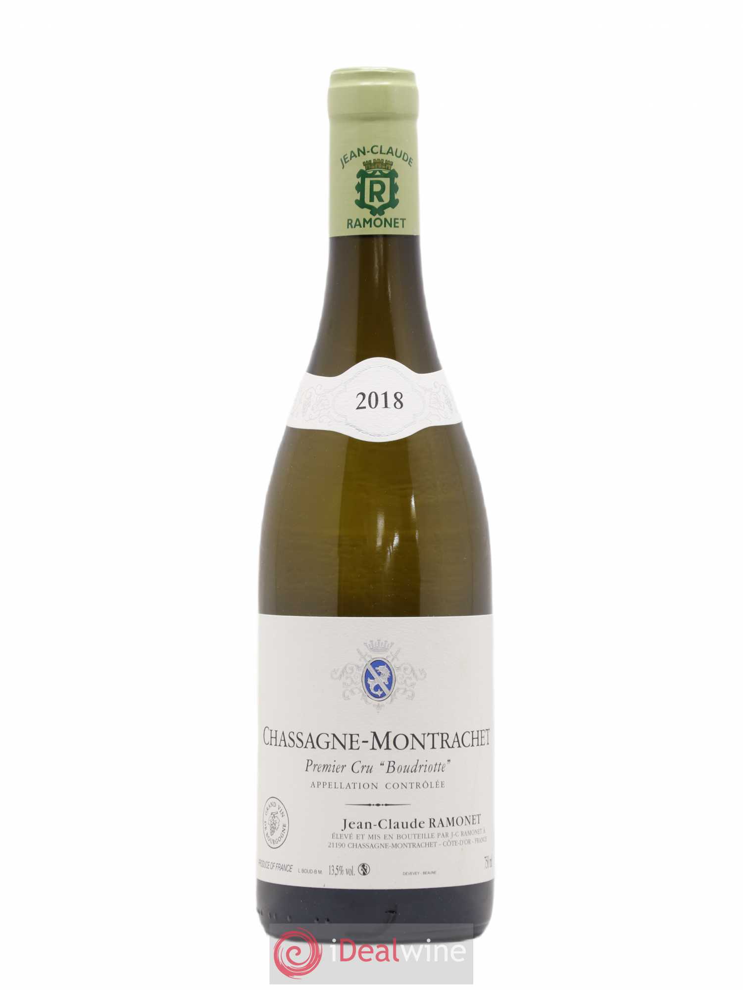 Chassagne-Montrachet 1er Cru Boudriotte Ramonet (Domaine) 2018 - Lot de 1 bouteille - 0