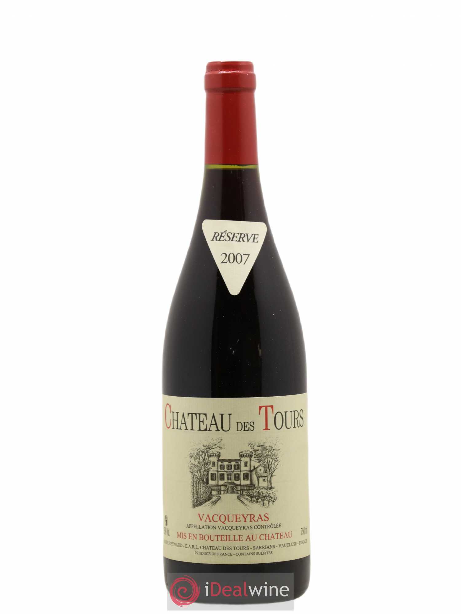 Vacqueyras Château des Tours Emmanuel Reynaud 2007 - Lot de 1 bouteille - 0