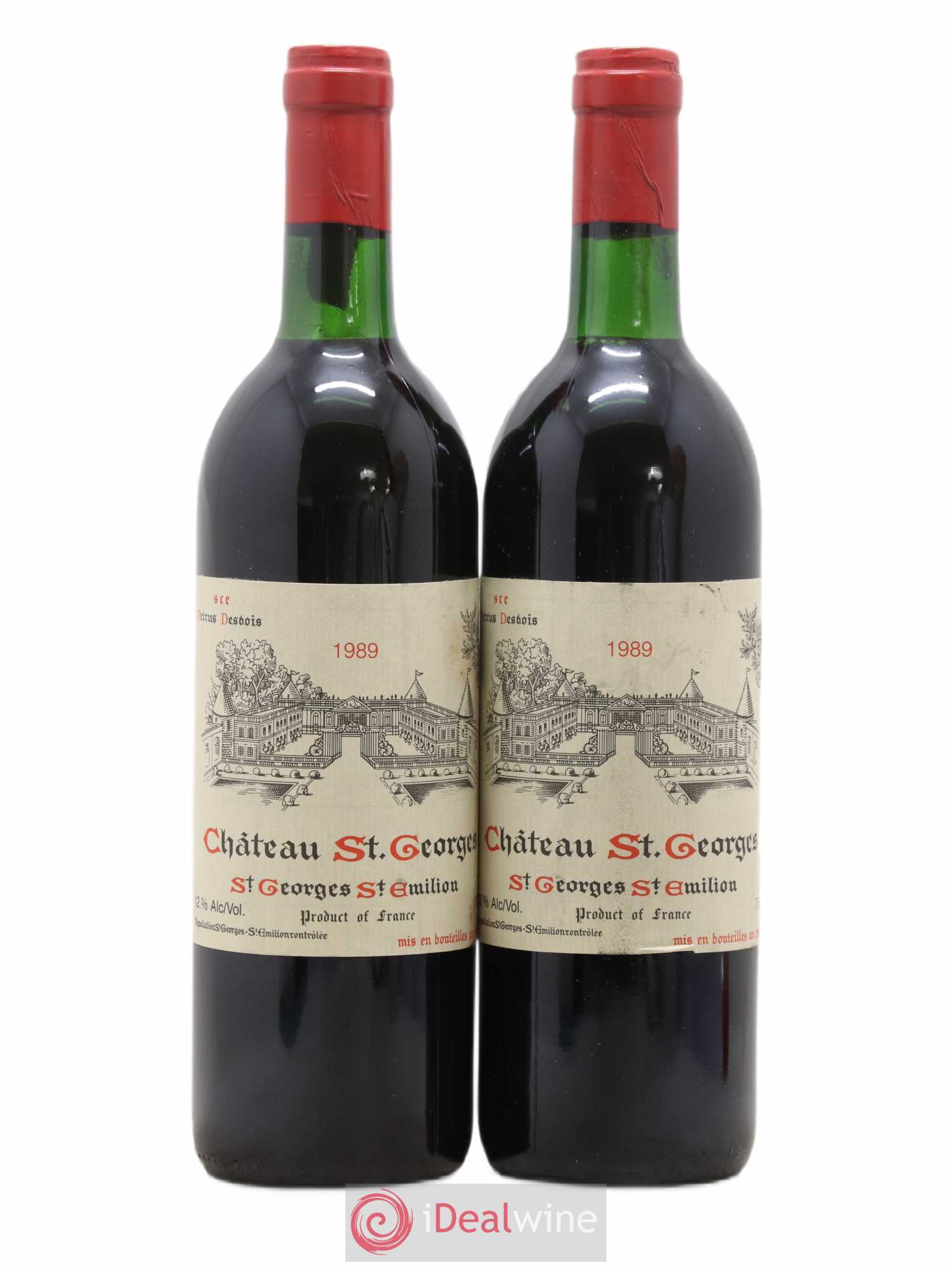 Château Saint-Georges (sans prix de réserve) 1989 - Lot de 2 bouteilles - 0