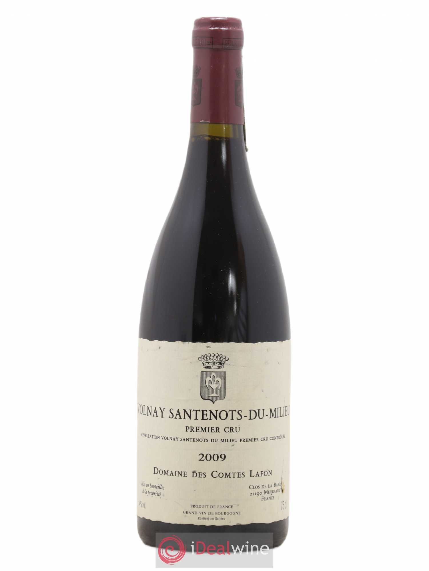 Volnay 1er Cru Santenots du Milieu Comtes Lafon (Domaine des) 2009 - Lot de 1 bouteille - 0
