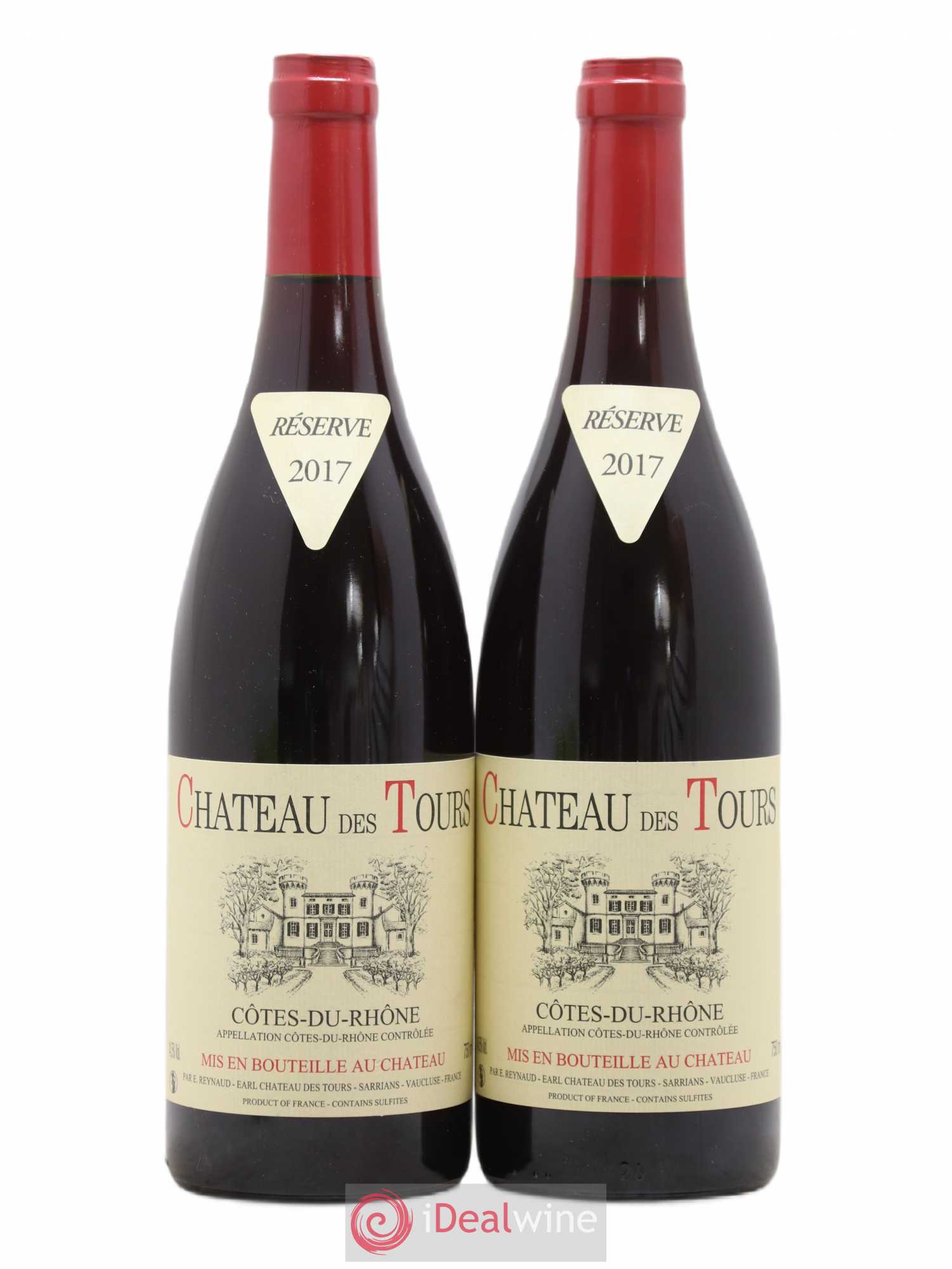 Côtes-du-Rhône Château des Tours Emmanuel Reynaud 2017 - Lot de 2 bouteilles - 0
