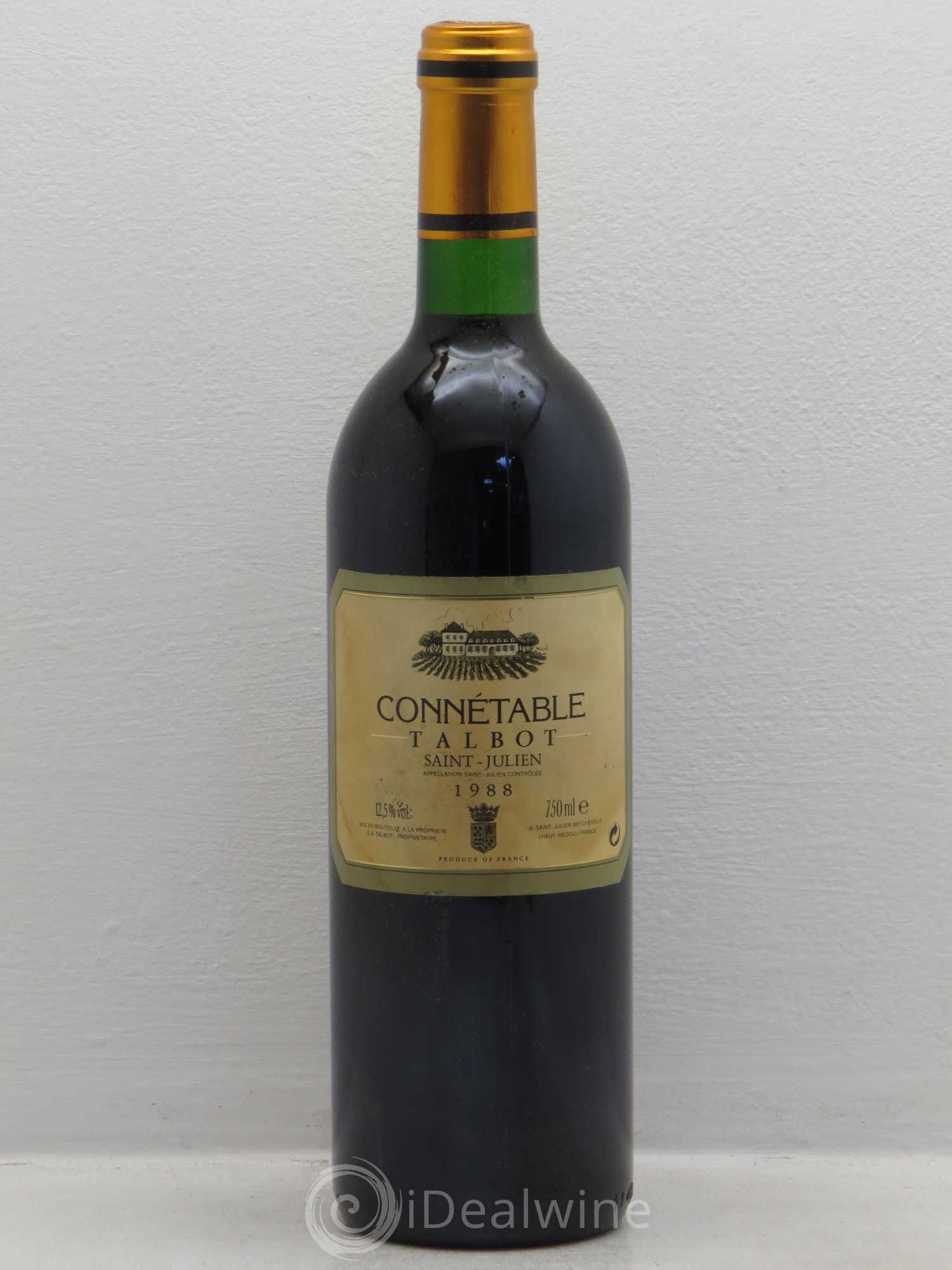 Connétable de Talbot Second Vin (sans prix de réserve) 1988 - Lot de 1 bouteille - 0