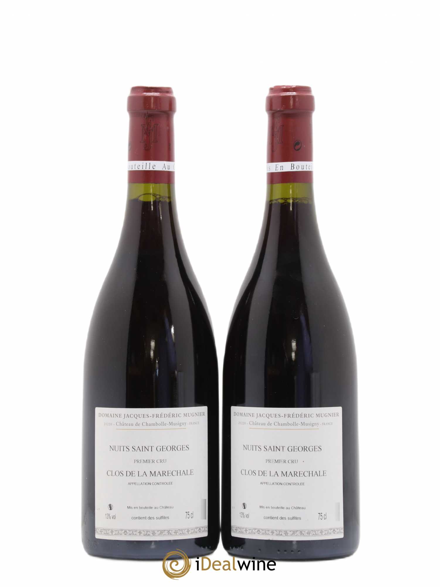 Nuits-Saint-Georges 1er Cru Clos de La Maréchale Jacques-Frédéric Mugnier 2010 - Lot de 2 bouteilles - 1