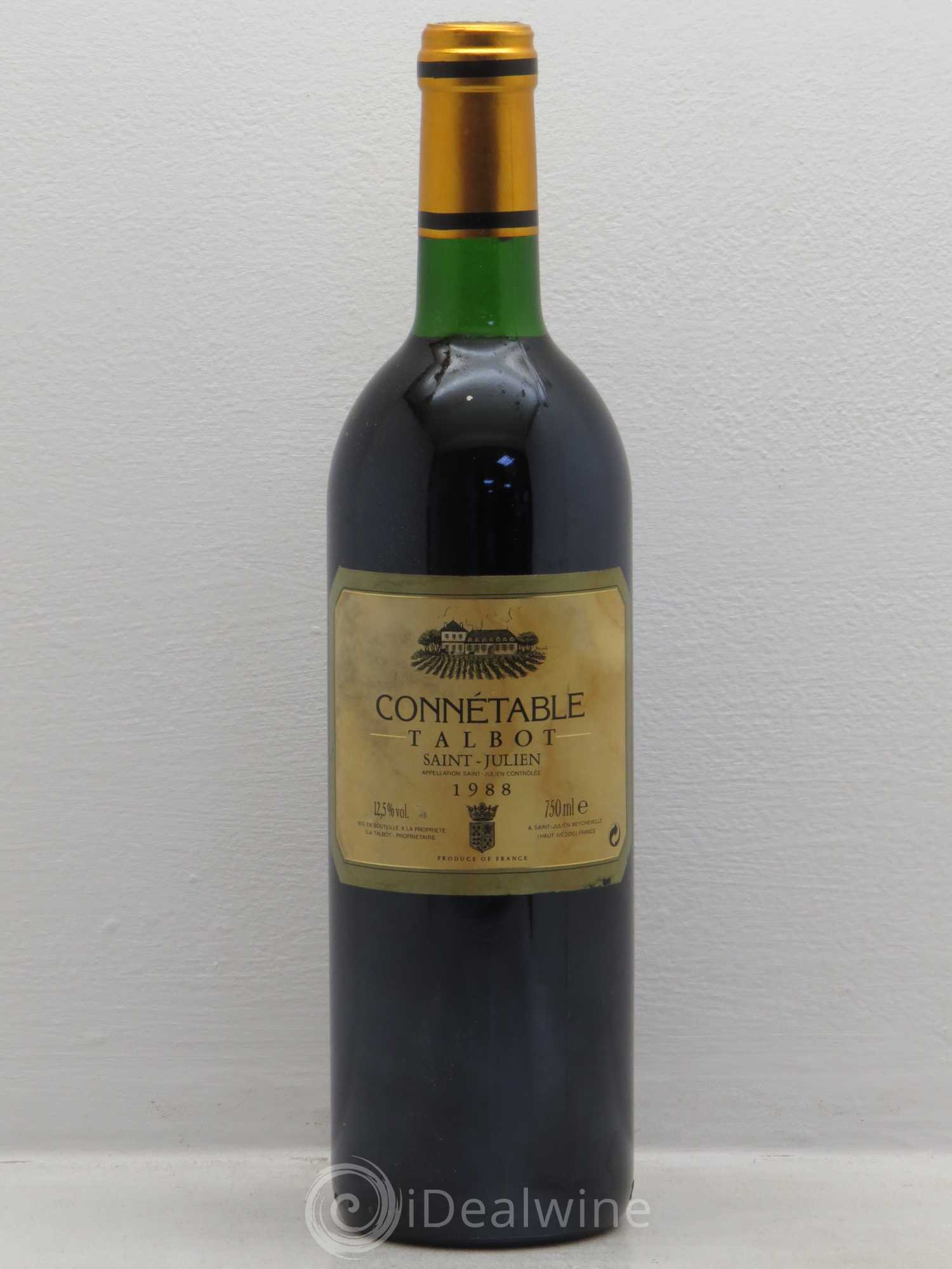 Connétable de Talbot Second Vin (sans prix de réserve) 1988 - Lot de 1 bouteille - 0