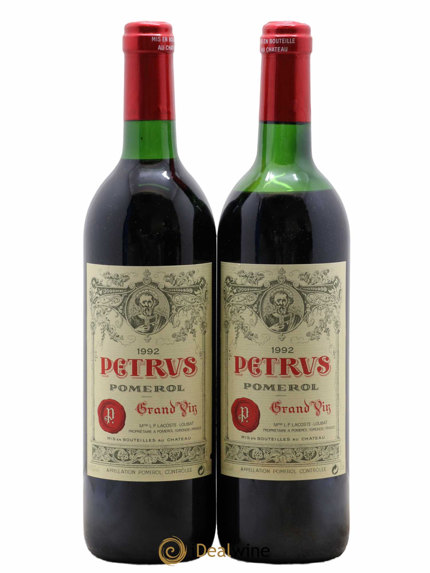 Petrus 1992 - Lot de 2 bouteilles - 0