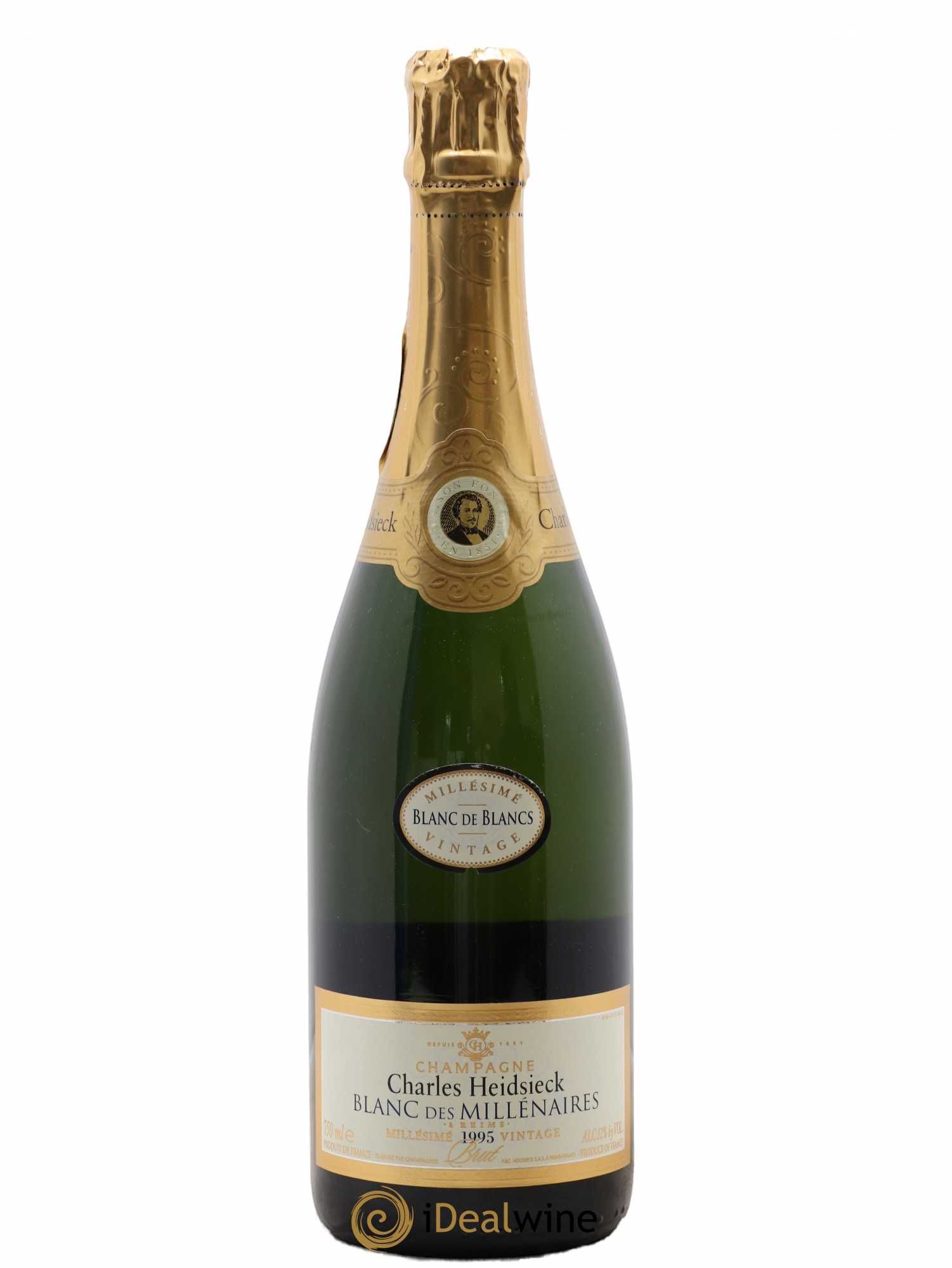 Blanc de Blancs Blanc des Millénaires Brut Charles Heidsieck 1995 - Lot de 1 bouteille - 0
