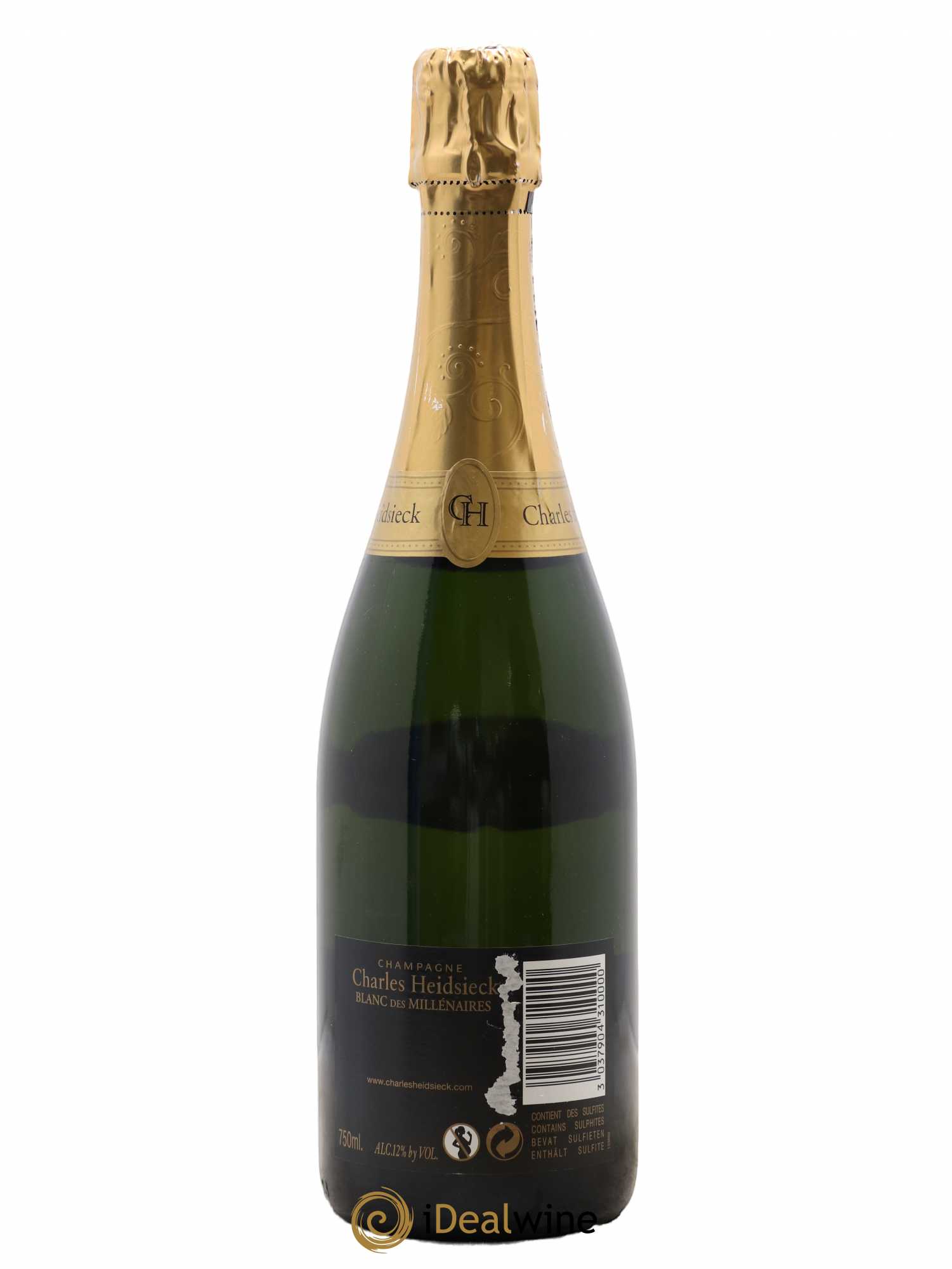 Blanc de Blancs Blanc des Millénaires Brut Charles Heidsieck 1995 - Lot de 1 bouteille - 1