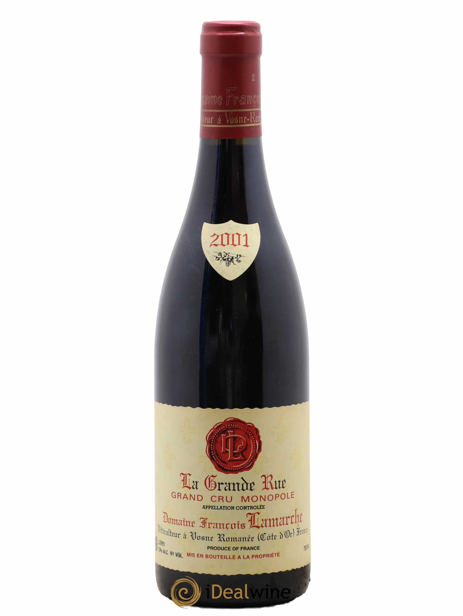 La Grande Rue Grand Cru Lamarche (Domaine) 2001 - Lot de 1 bouteille - 0