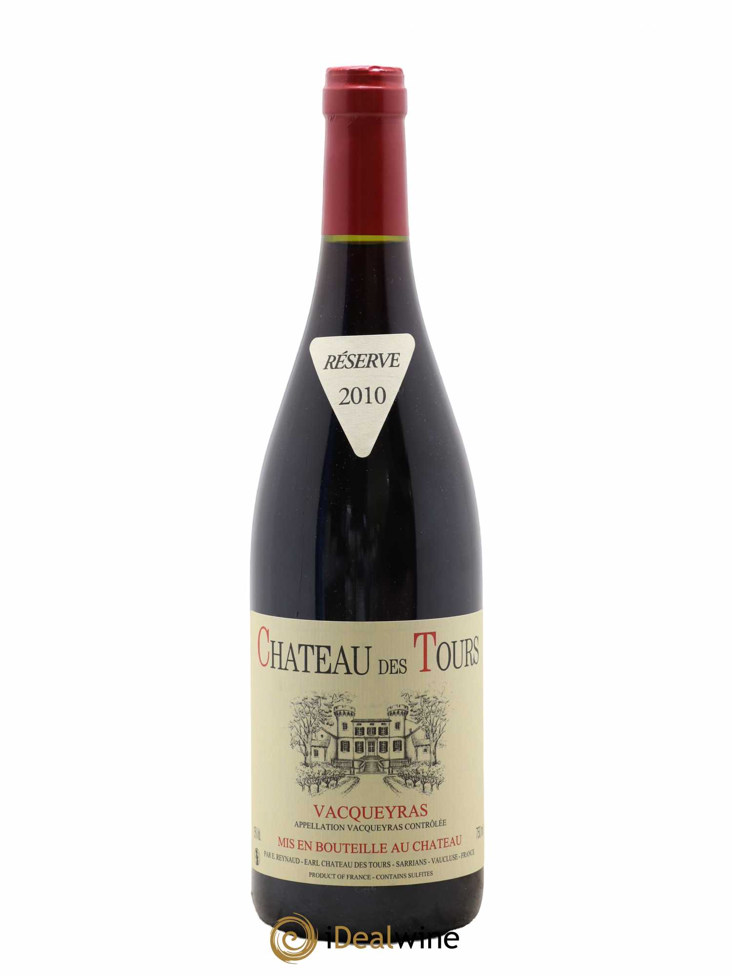 Vacqueyras Château des Tours Emmanuel Reynaud 2010 - Lot de 1 bouteille - 0