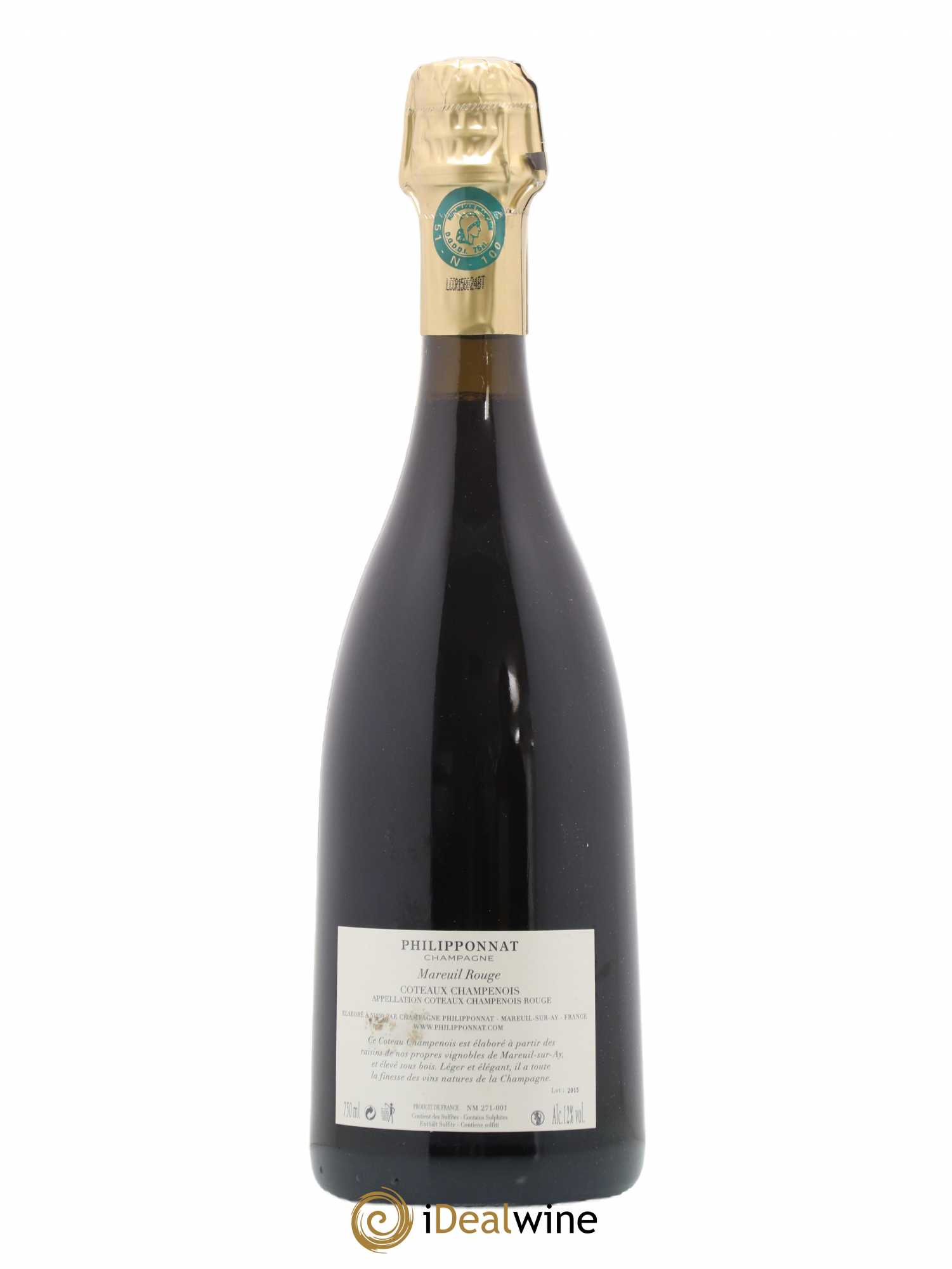 Coteaux Champenois Mareuil Philipponat (sans prix de réserve) 2015 - Posten von 1 Flasche - 1