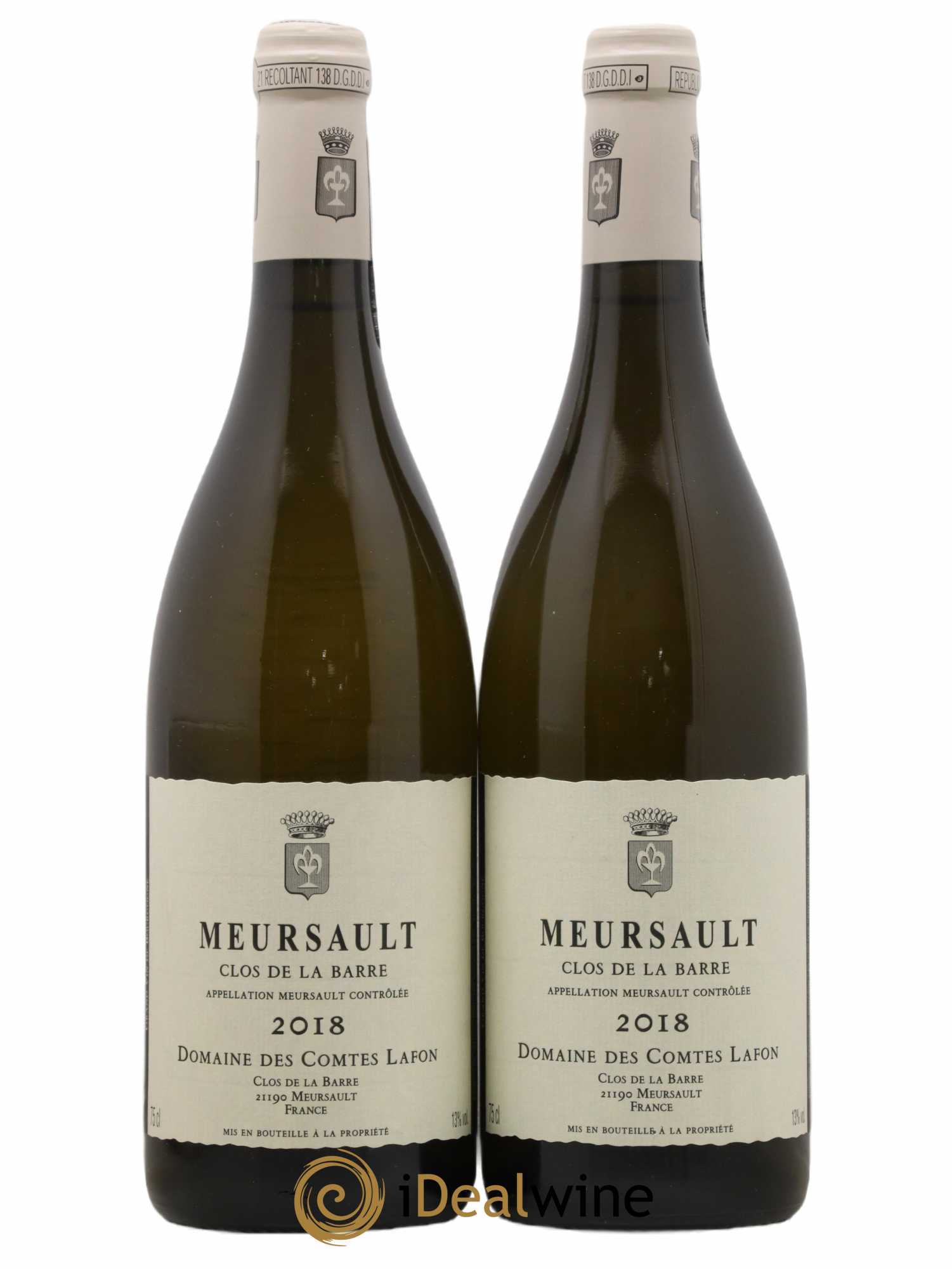 Meursault Clos de la Barre Comtes Lafon (Domaine des) 2018 - Lot de 2 bouteilles - 0