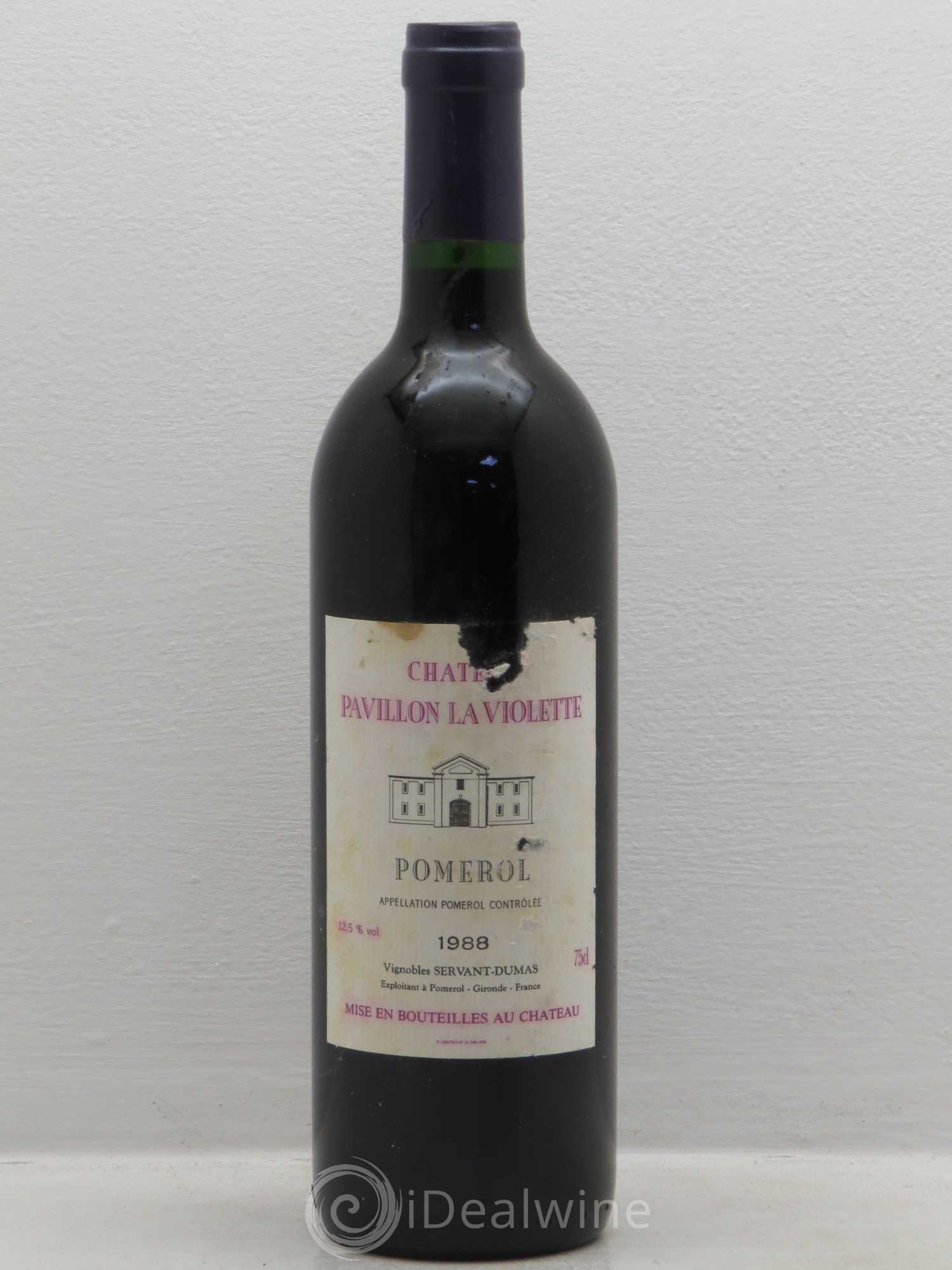 Pomerol Pavillon de La Violette 1988 - Posten von 1 Flasche - 0