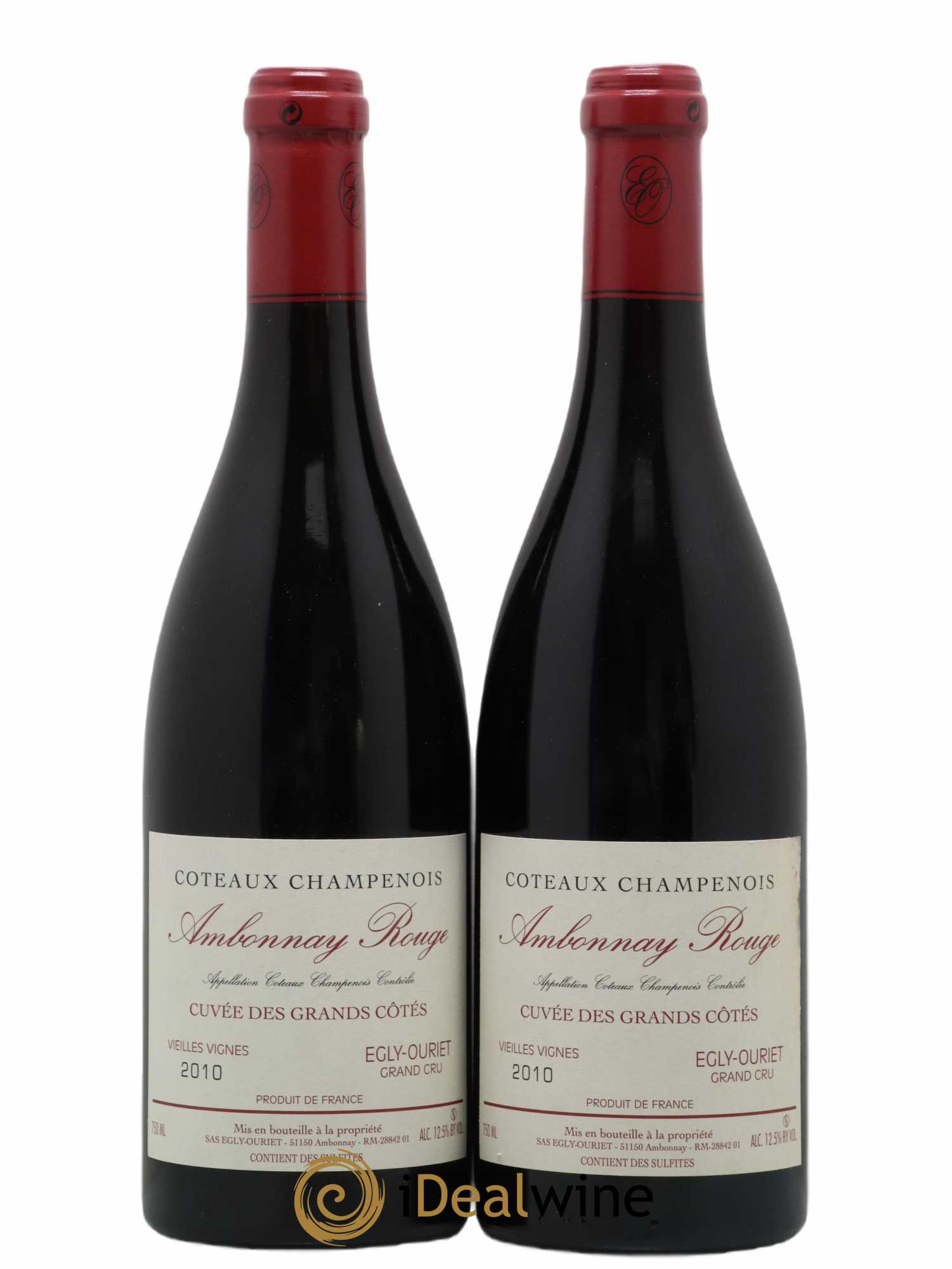 Ambonnay Cuvée des Grands Côtés VV Grand Cru Egly-Ouriet 2010 - Lot de 2 bouteilles - 0
