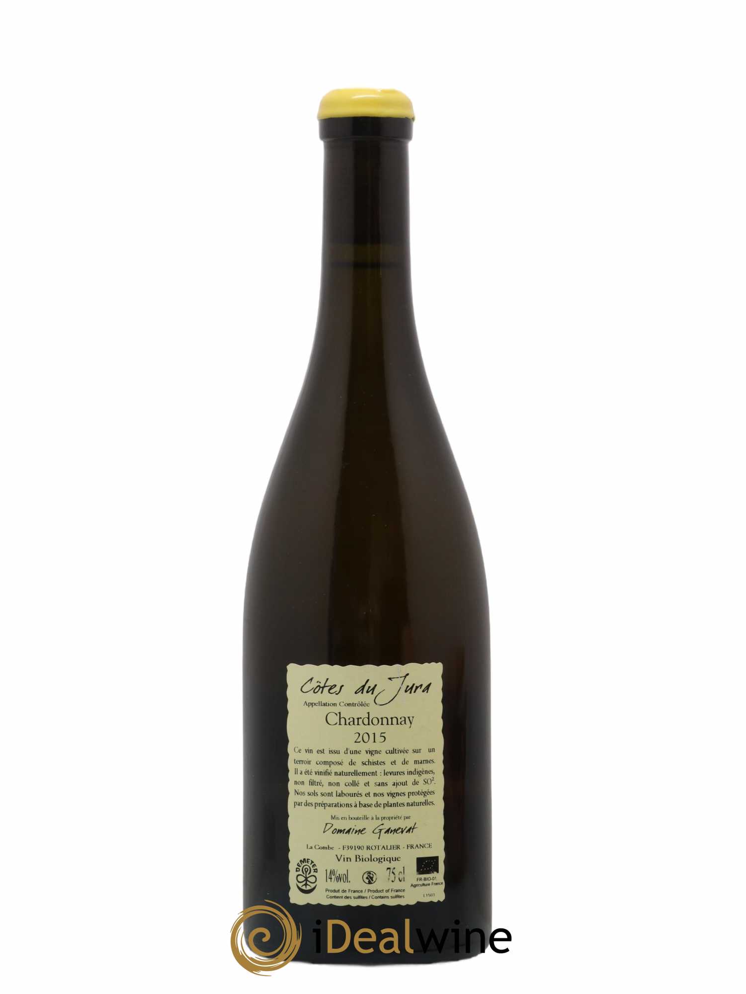 Côtes du Jura Grusse en Billat Jean-François Ganevat (Domaine) 2015 - Lot de 1 bouteille - 1