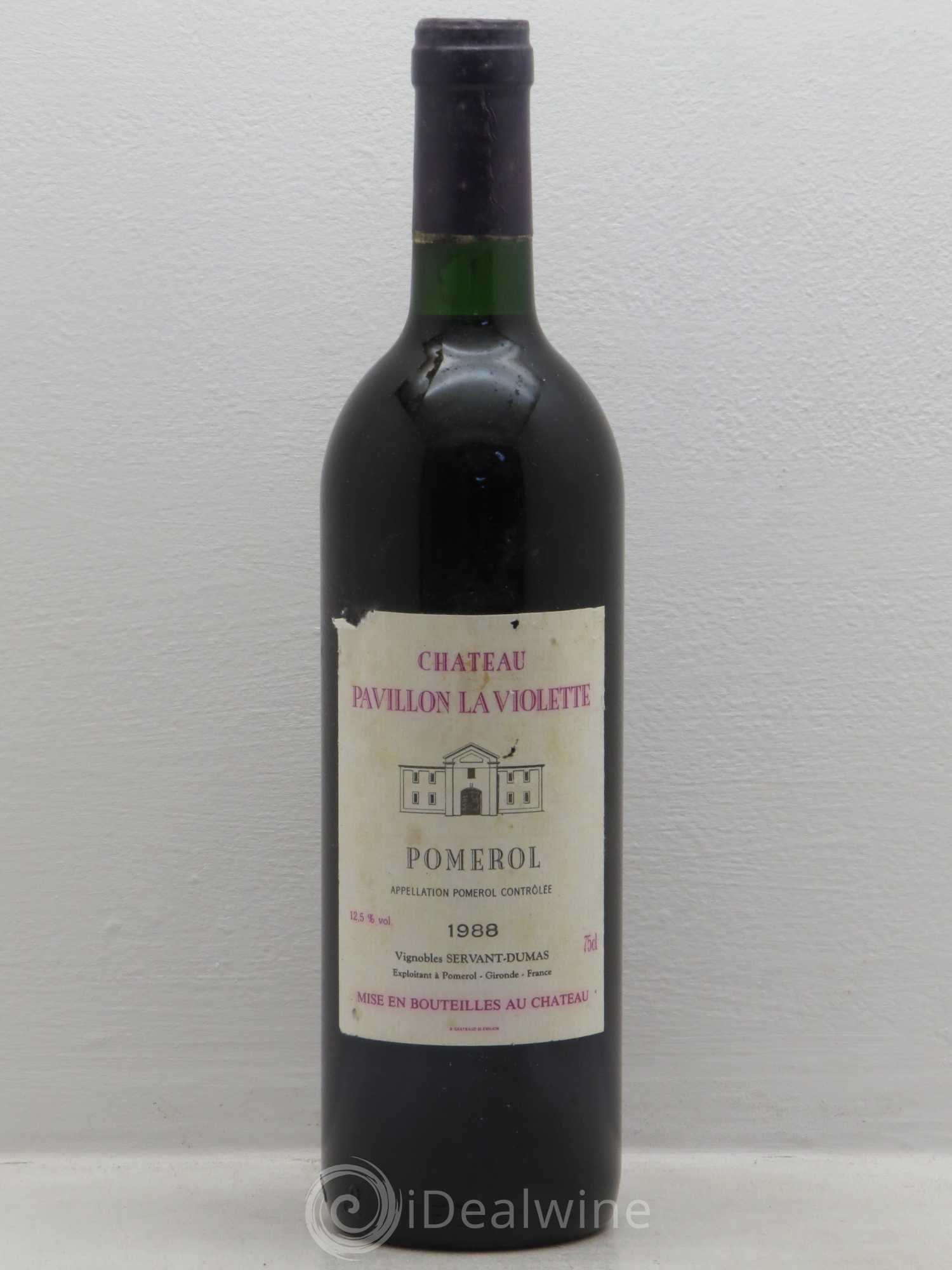 Pomerol Pavillon de La Violette 1988 - Posten von 1 Flasche - 0