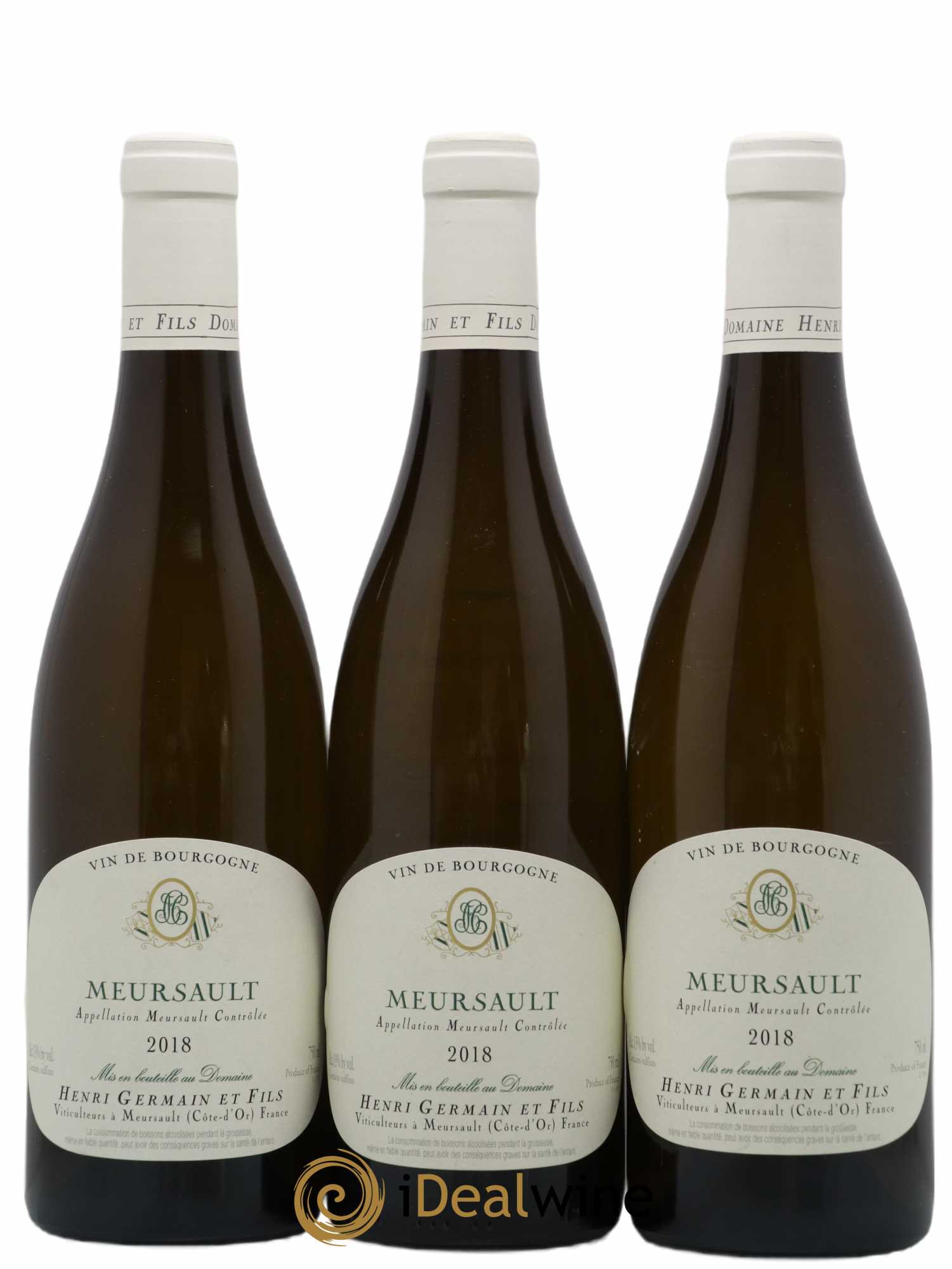 Meursault Henri Germain 2018 - Lot de 3 bouteilles - 0