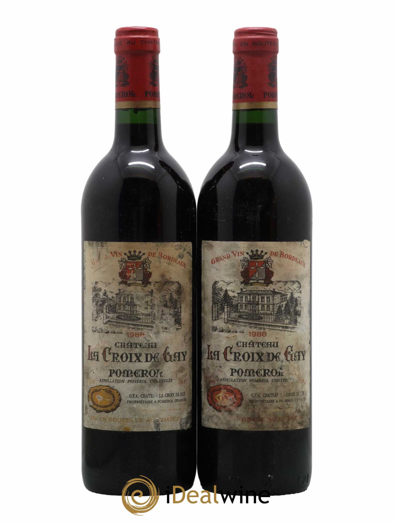 Château la Croix de Gay 1988 - Lot de 2 bouteilles - 0