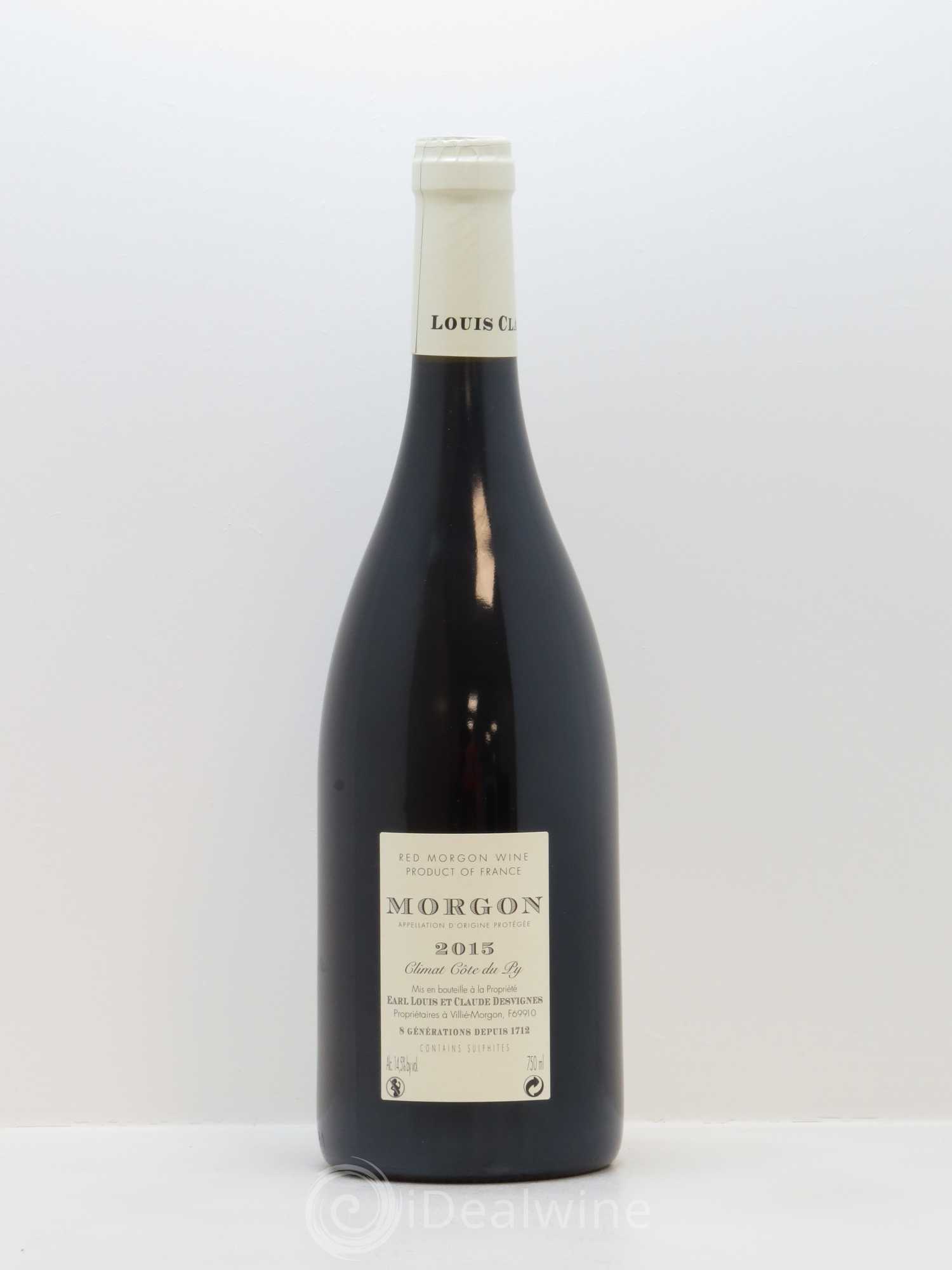 Morgon Côte de Py Javernières Louis-Claude Desvignes 2015 - Lot de 1 bouteille - 1