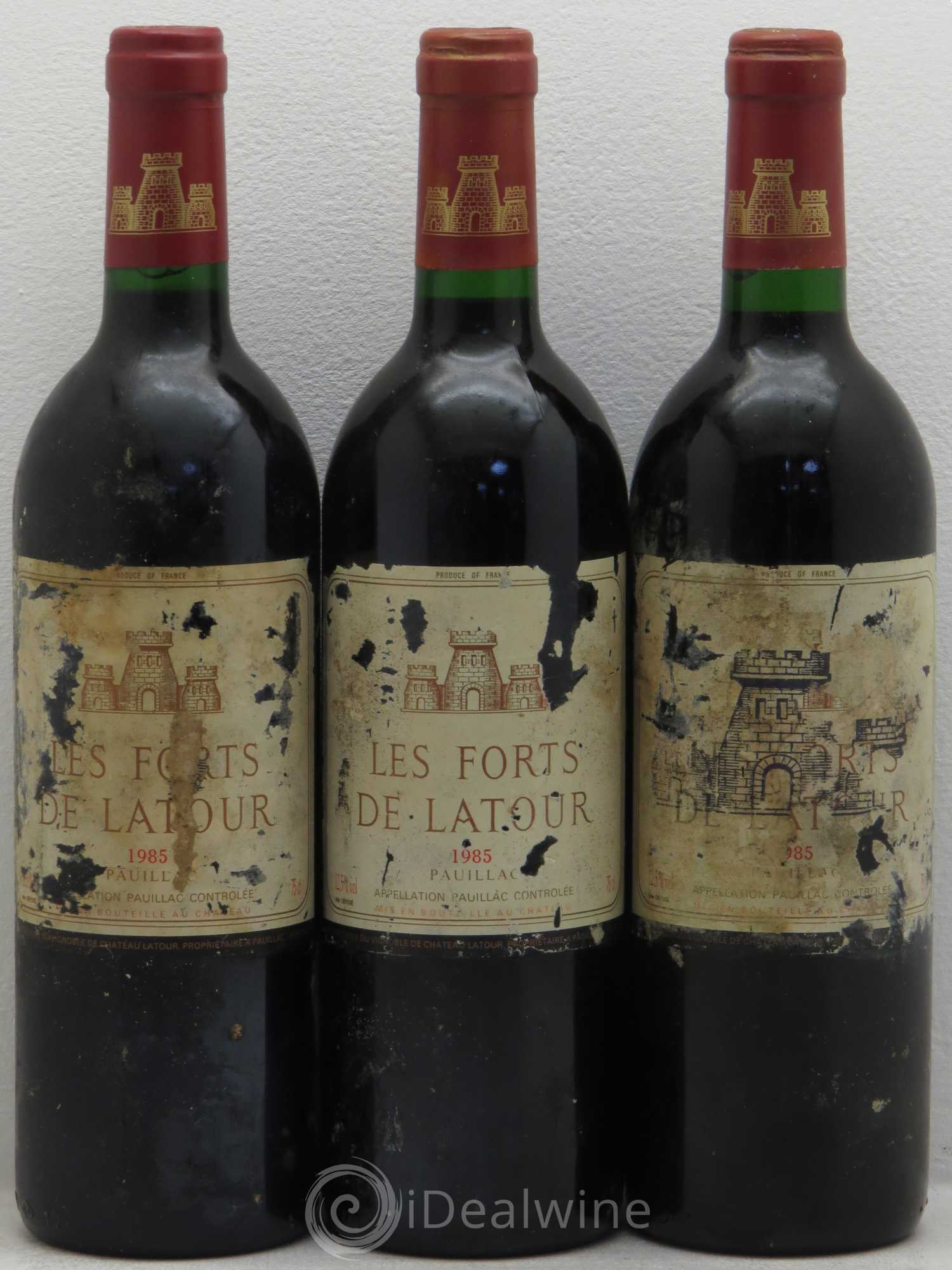 Les Forts de Latour Second Vin 1985 - Lot de 3 bouteilles - 0
