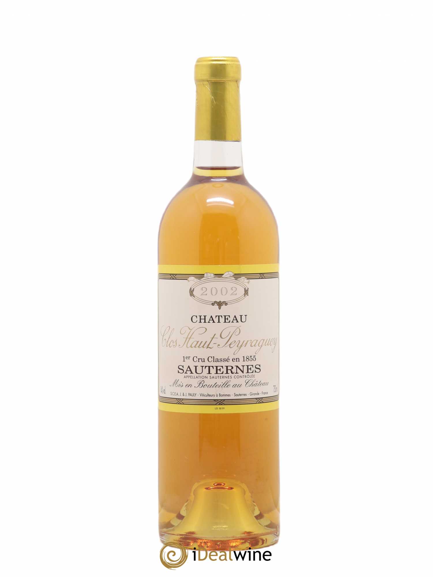 Clos Haut-Peyraguey 1er Grand Cru Classé 2002 - Lotto di 1 bottiglia - 0