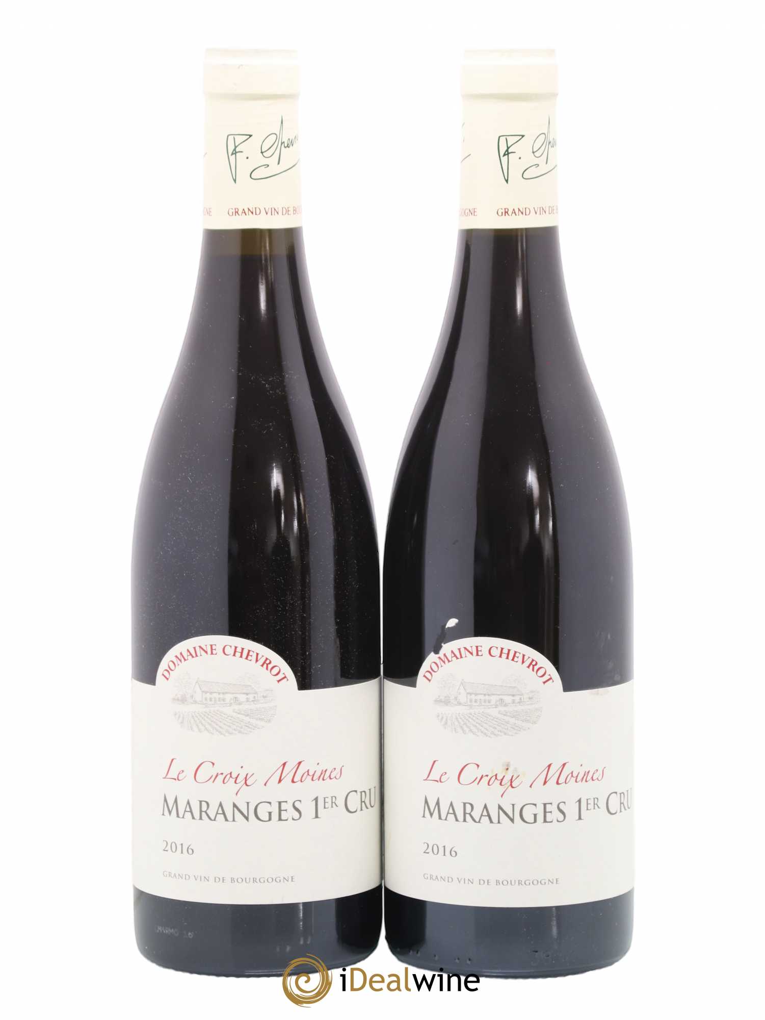 Maranges 1er Cru La Croix Moines Chevrot 2016 - Lot de 2 bouteilles - 0