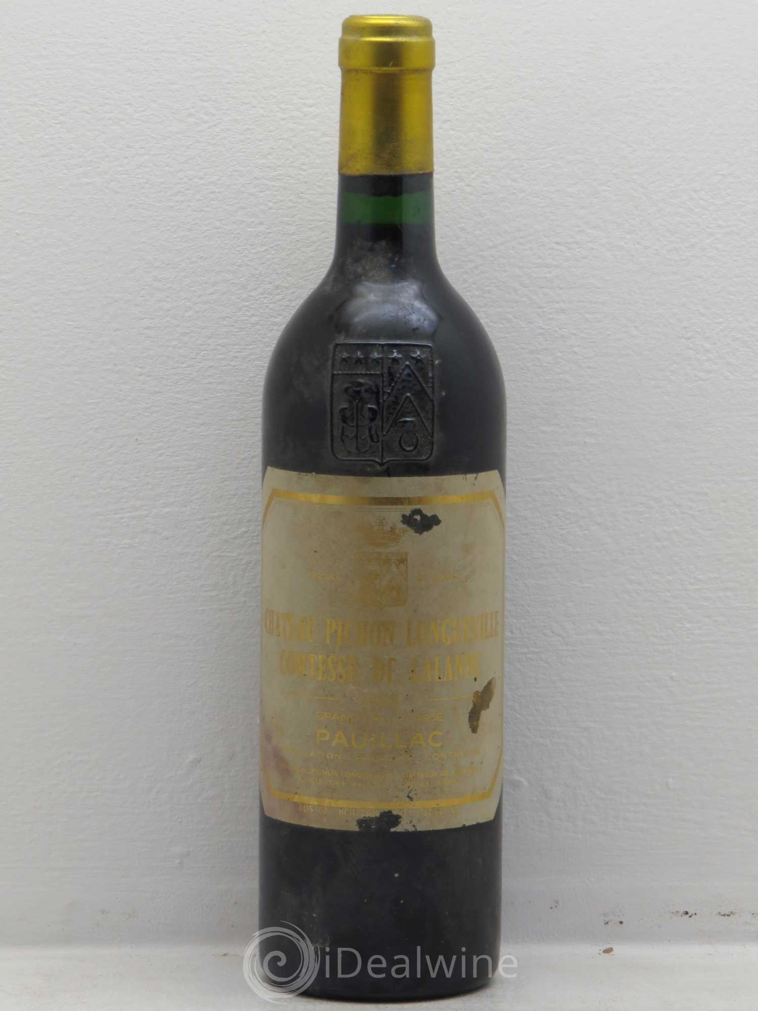 Château Pichon Longueville Comtesse de Lalande 2ème Grand Cru Classé 1988 - Lot de 1 bouteille - 0