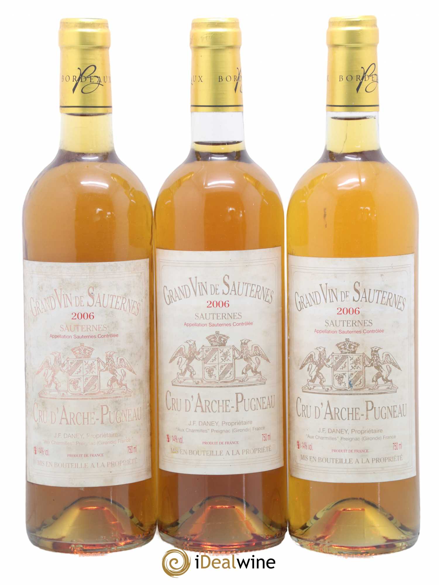 Cru d'Arche-Pugneau 2006 - Lotto di 3 bottiglie - 0