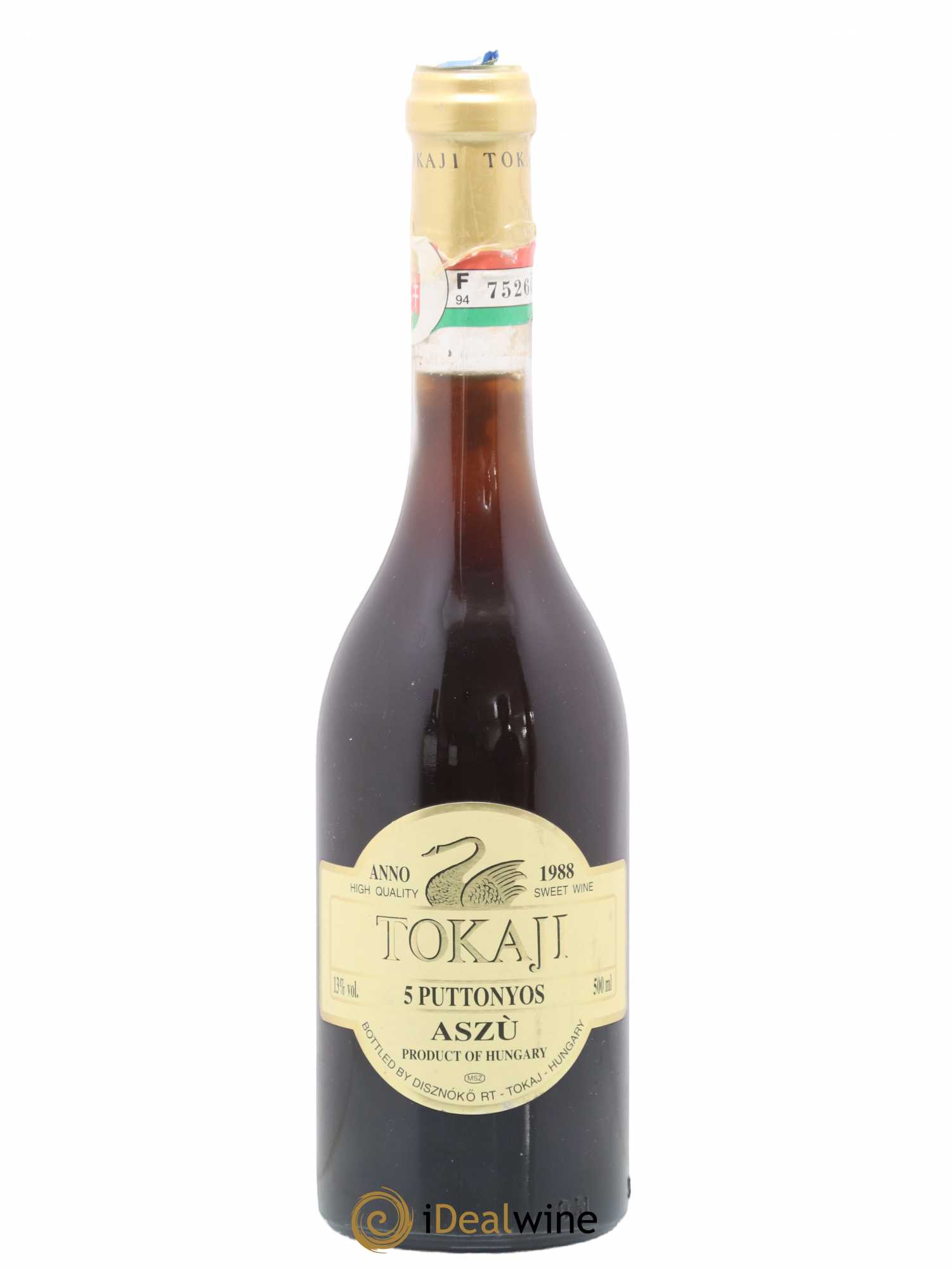 Tokaji Aszu 5 Puttonyos Disznoko (Domaine) 50 cl 1988 - Lotto di 1 bottiglia - 0
