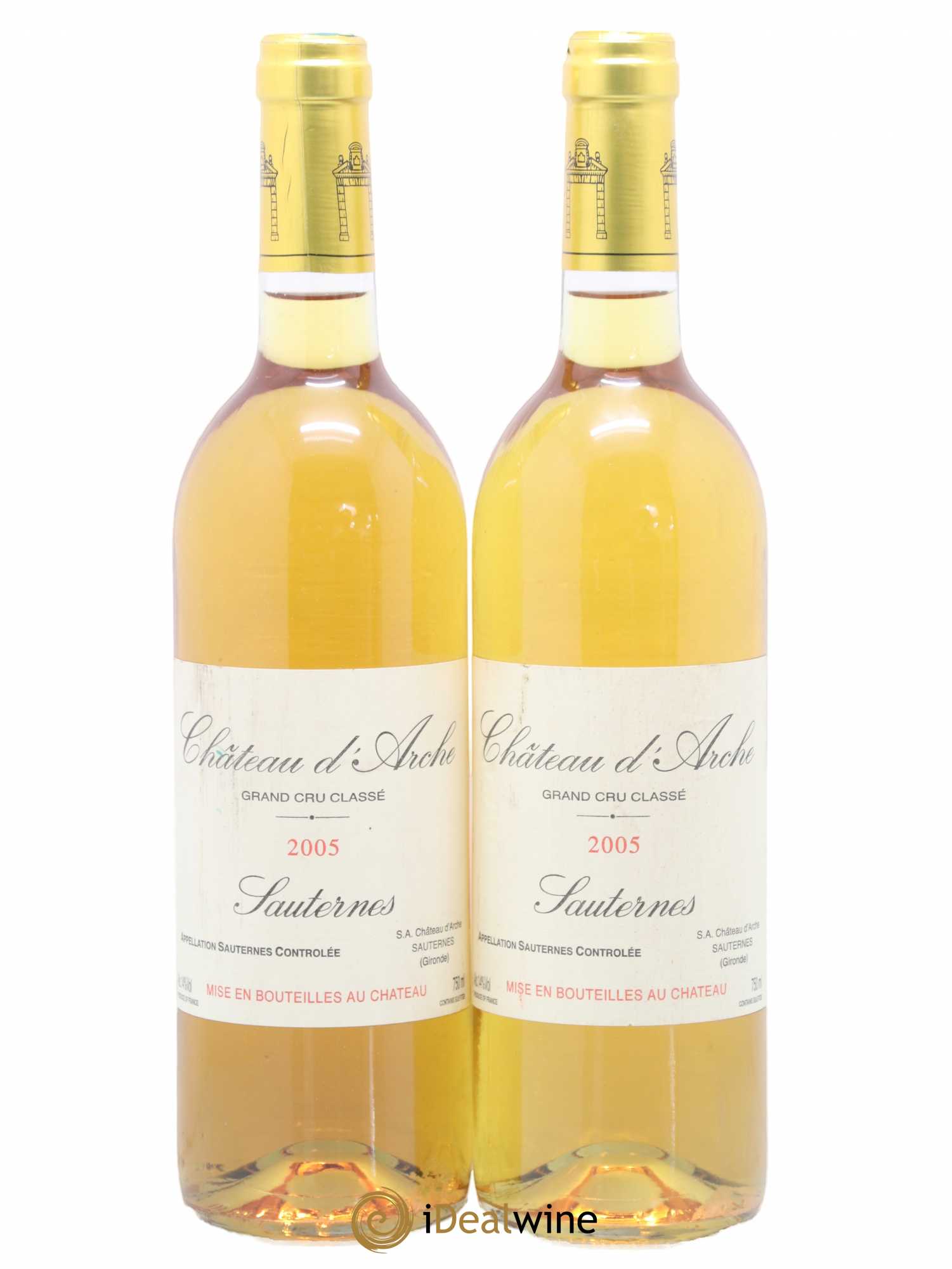 Château d' Arche 2ème Grand Cru Classé 2005 - Lotto di 2 bottiglie - 0