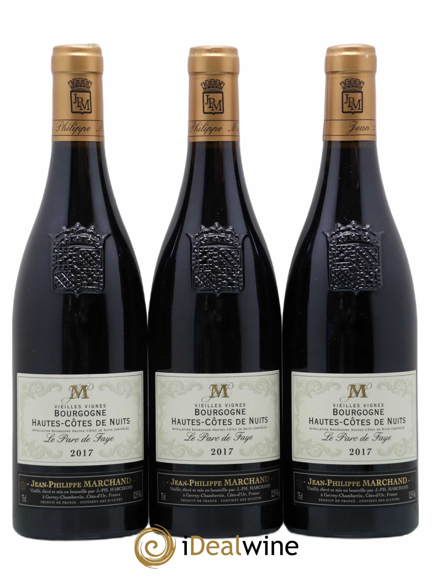 Bourgogne Hautes Cotes De Nuits Vieilles Vignes Le Parc De Faye Jean Philippe Marchand 2017 - Posten von 3 Flaschen - 0
