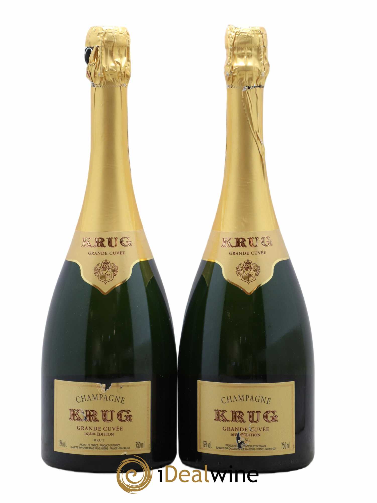 Grande Cuvée - 163ème édition Krug - Lot de 2 bouteilles - 0