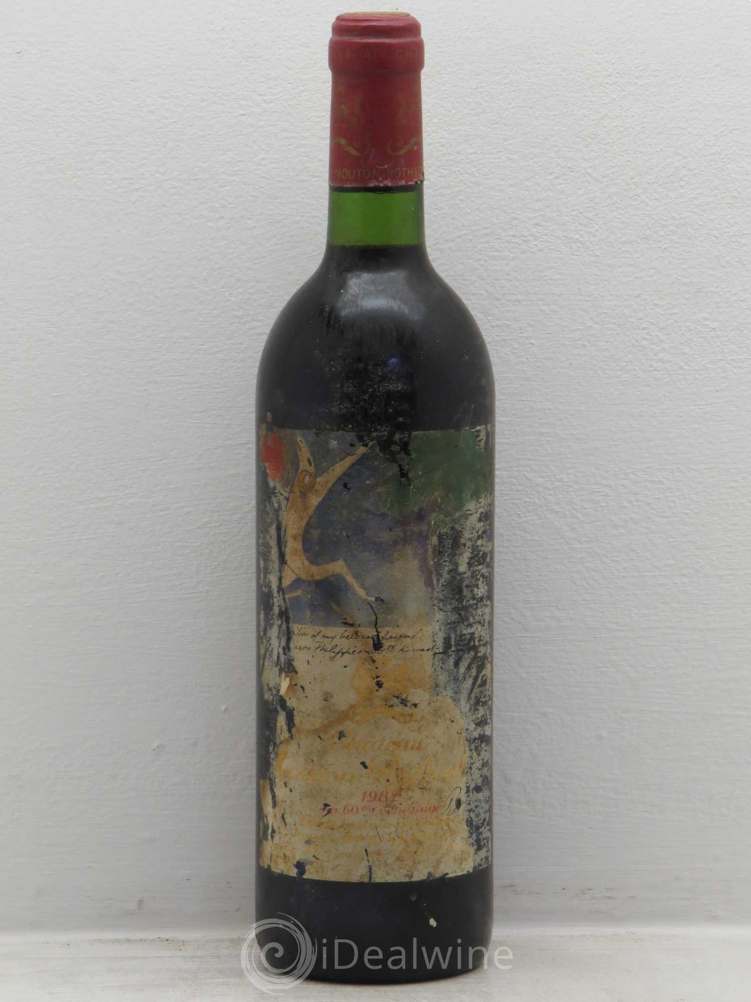 Château Mouton Rothschild 1er Grand Cru Classé 1982 - Lot de 1 bouteille - 0