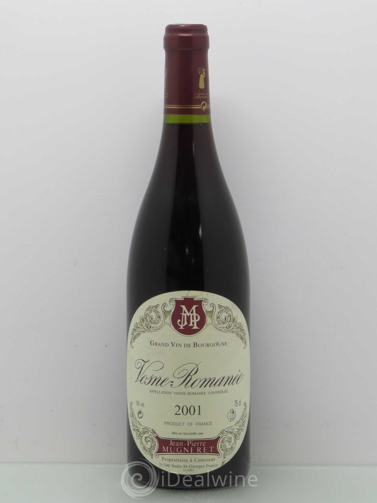 Vosne-Romanée Jean-Pierre Mugneret 2001 - Lot de 1 bouteille - 0