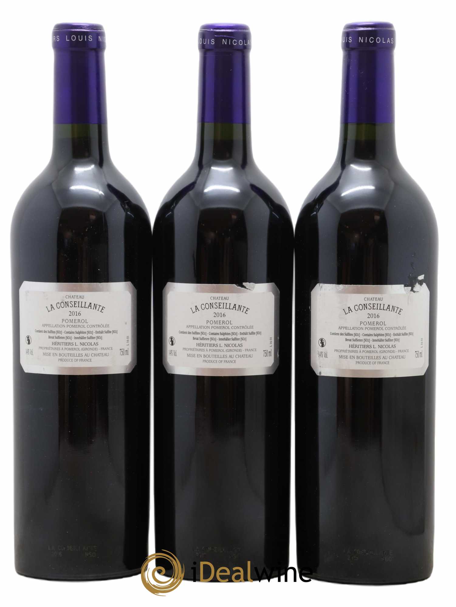 Château la Conseillante 2016 - Lot de 3 bouteilles - 1