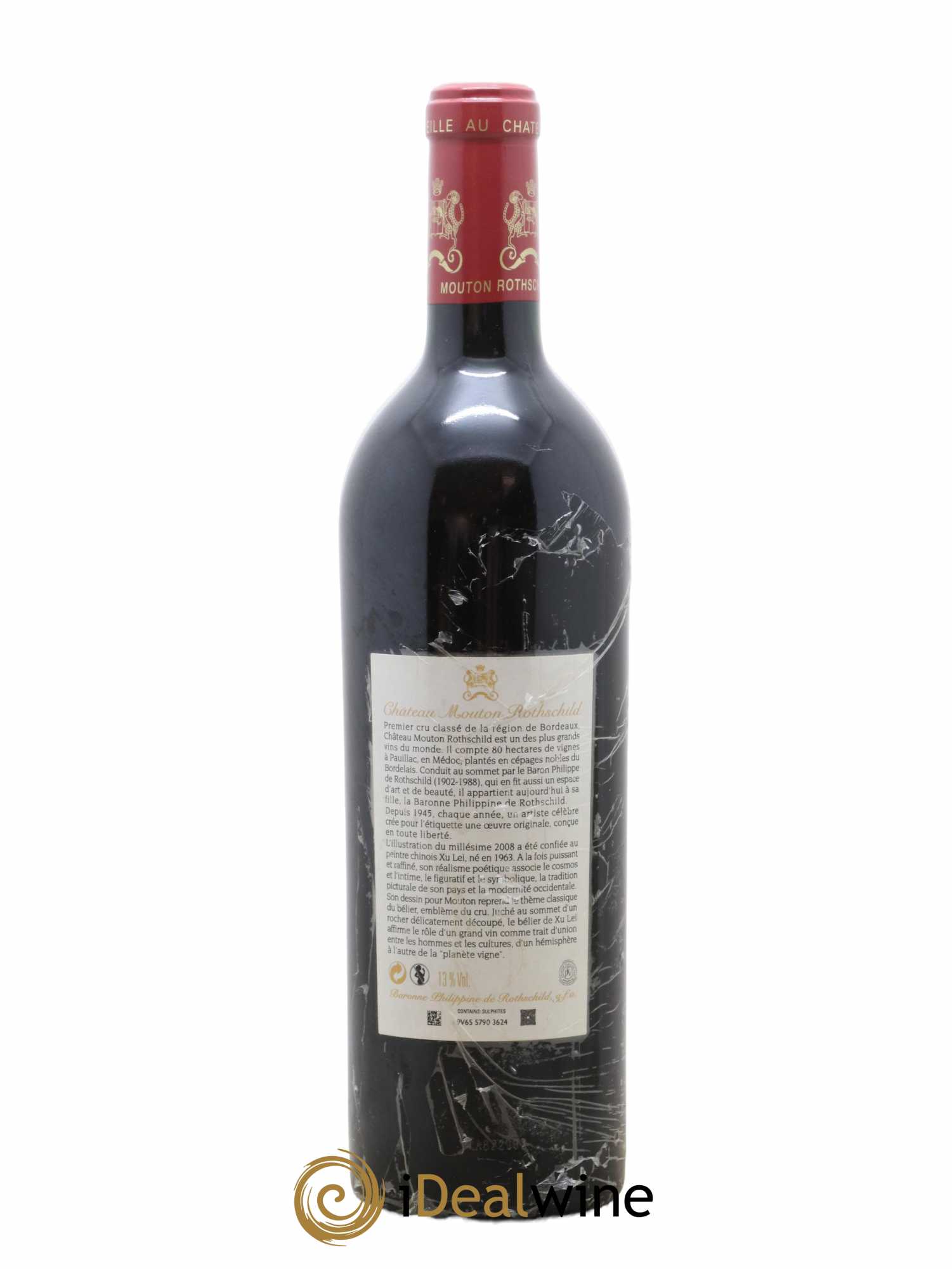 Château Mouton Rothschild 1er Grand Cru Classé 2008 - Lot of 1 bottle - 1