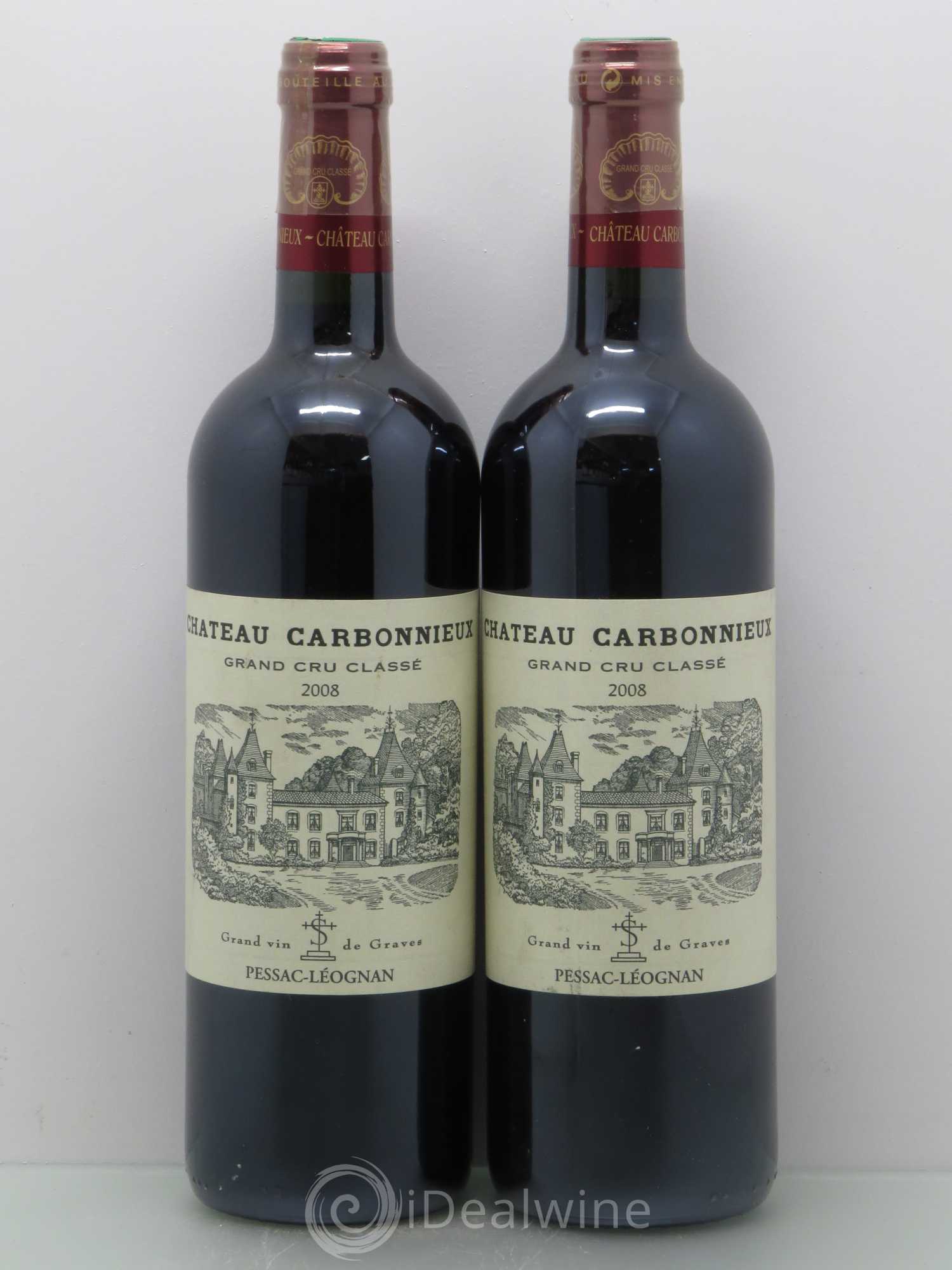 Château Carbonnieux Cru Classé de Graves 2008 - Lot de 2 bouteilles - 0