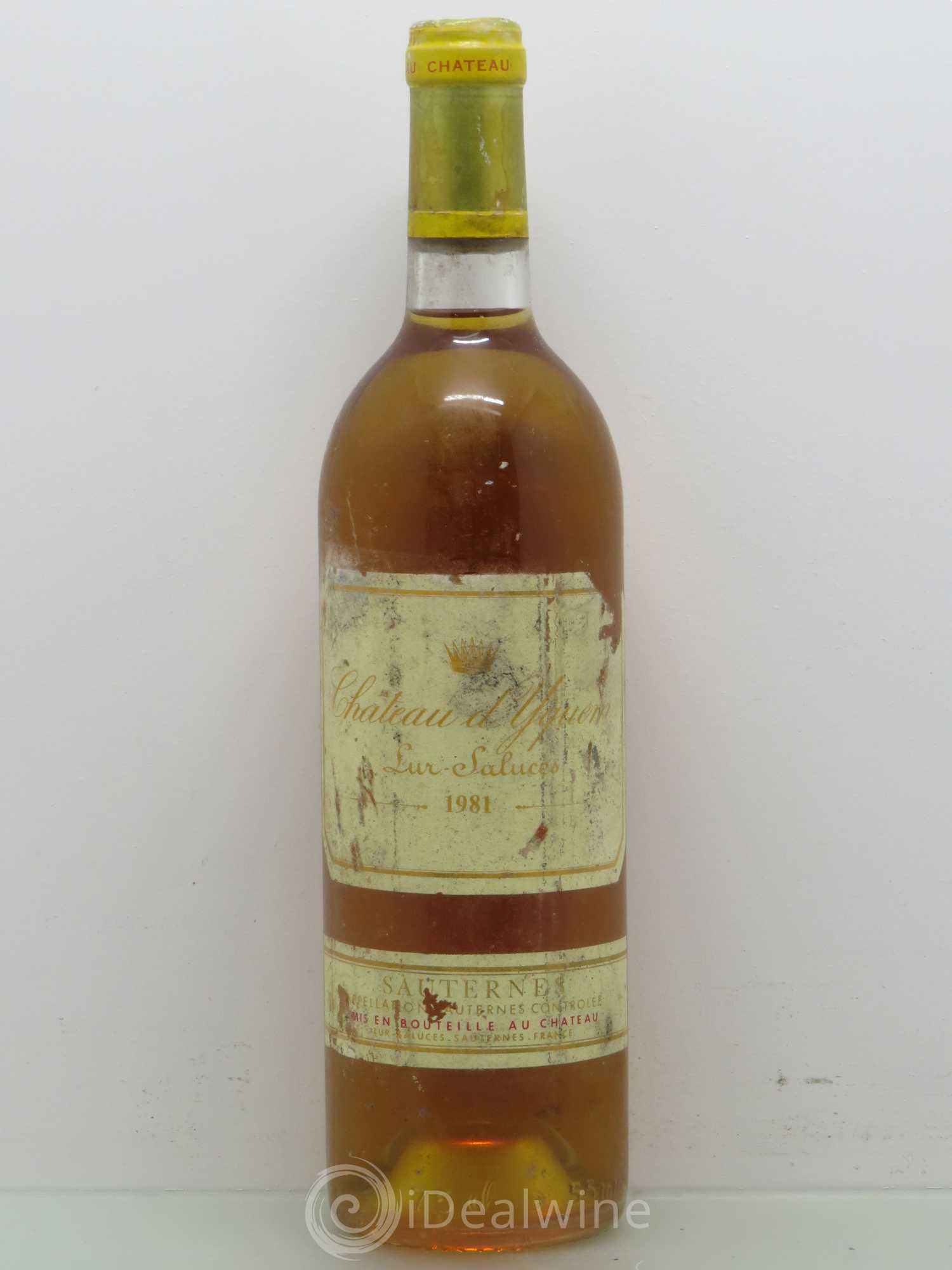 Château d' Yquem 1er Cru Classé Supérieur 1981 - Lotto di 1 bottiglia - 0