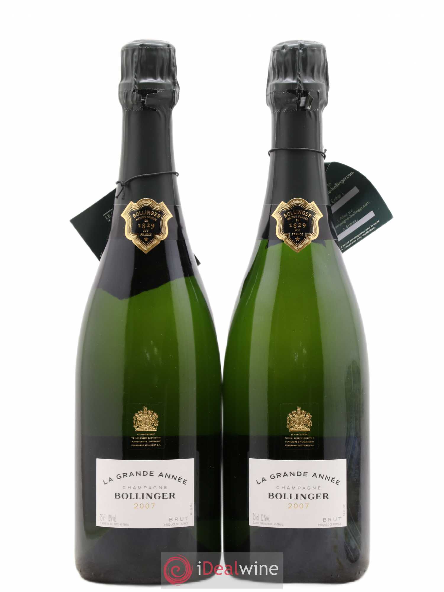 La Grande Année Brut Bollinger 2007 - Lot de 2 bouteilles - 0