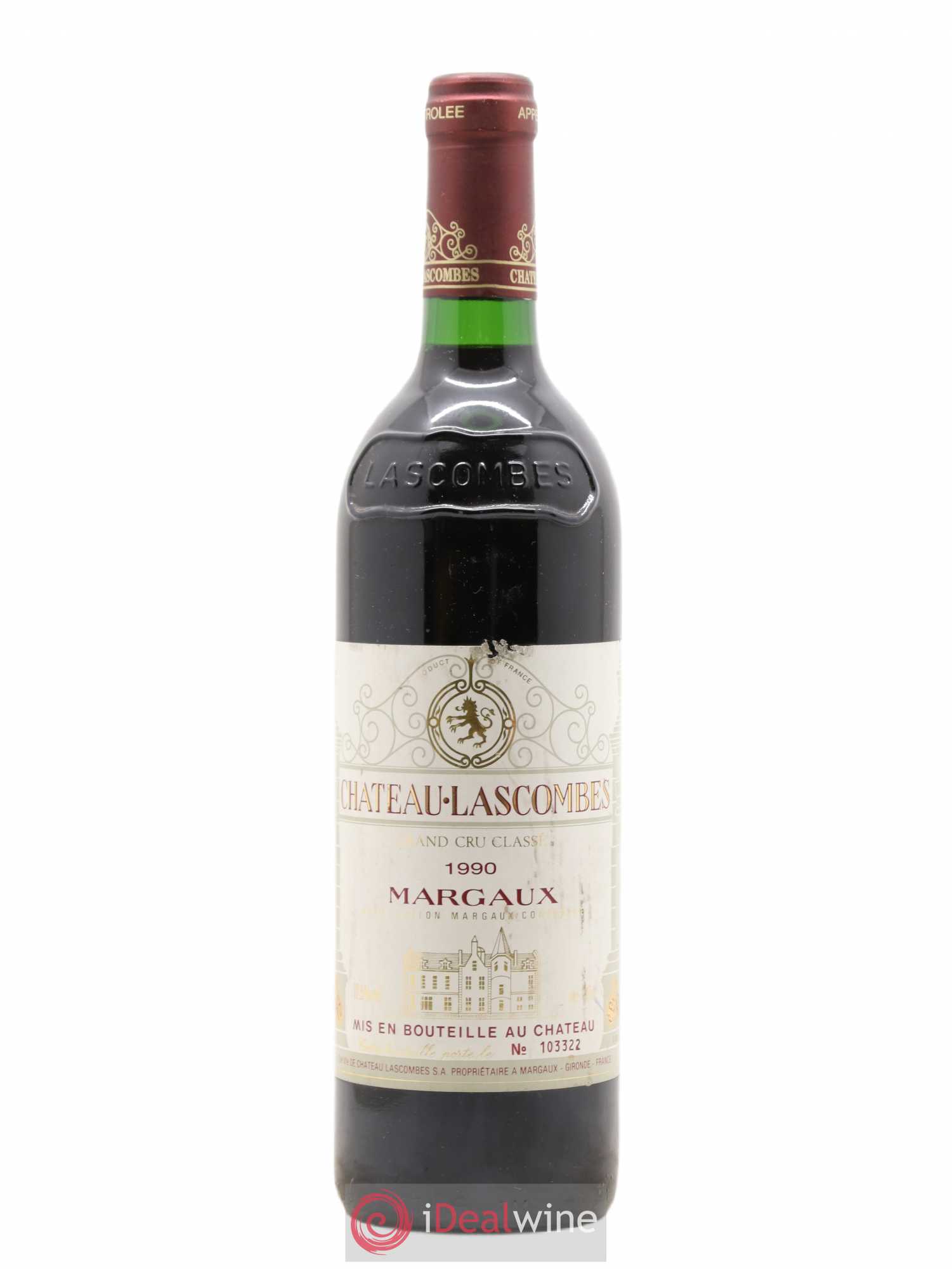 Château Lascombes 2ème Grand Cru Classé 1990 - Lot de 1 bouteille - 0