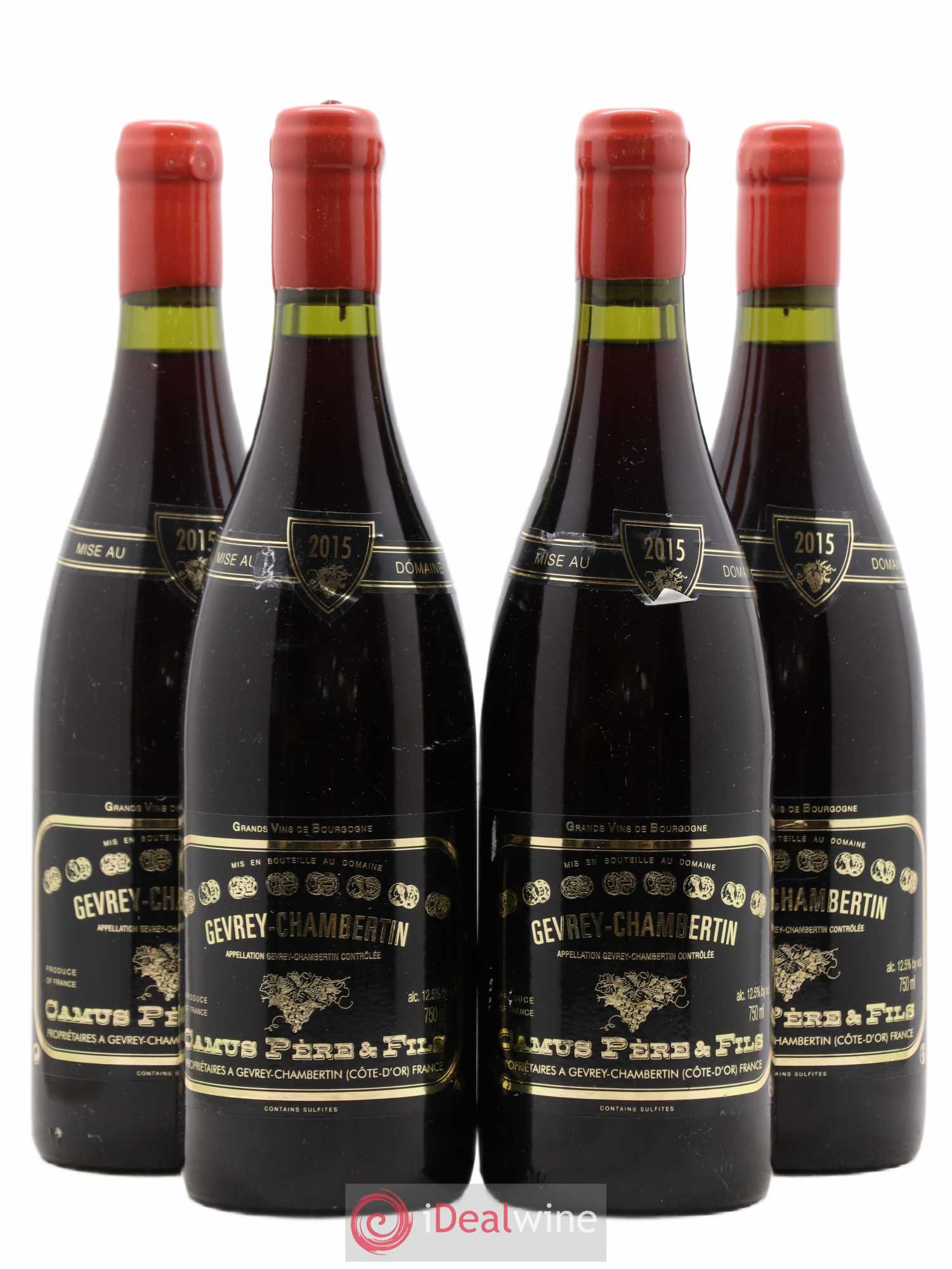 Gevrey-Chambertin Camus Pere Et Fils 2015 - Posten von 4 Flaschen - 0