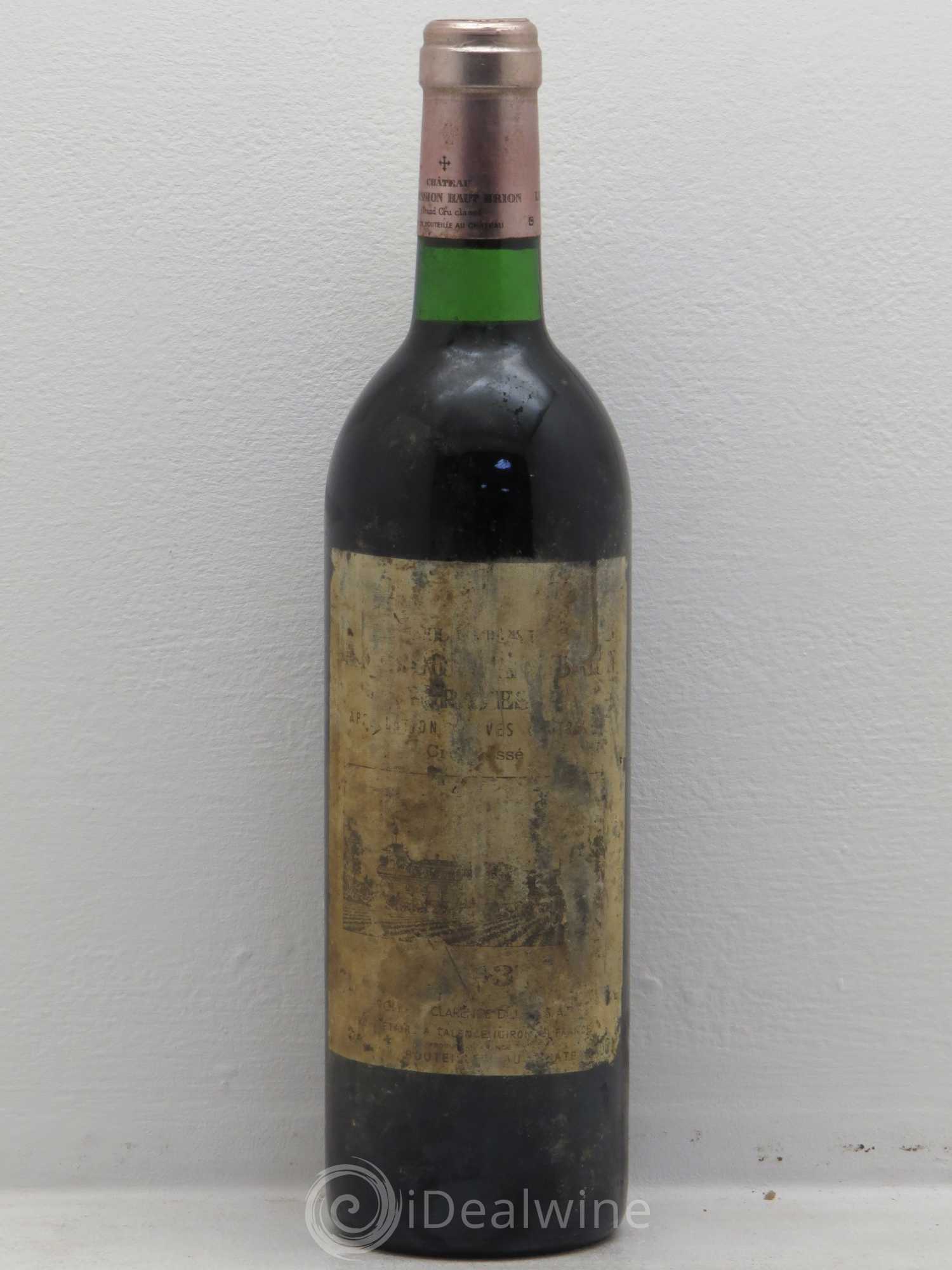 Château la Mission Haut-Brion Cru Classé de Graves 1983 - Lot de 1 bouteille - 0