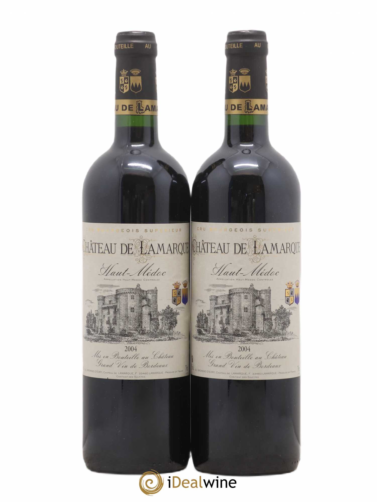 Château de Lamarque Cru Bourgeois 2004 - Lot de 2 bouteilles - 0
